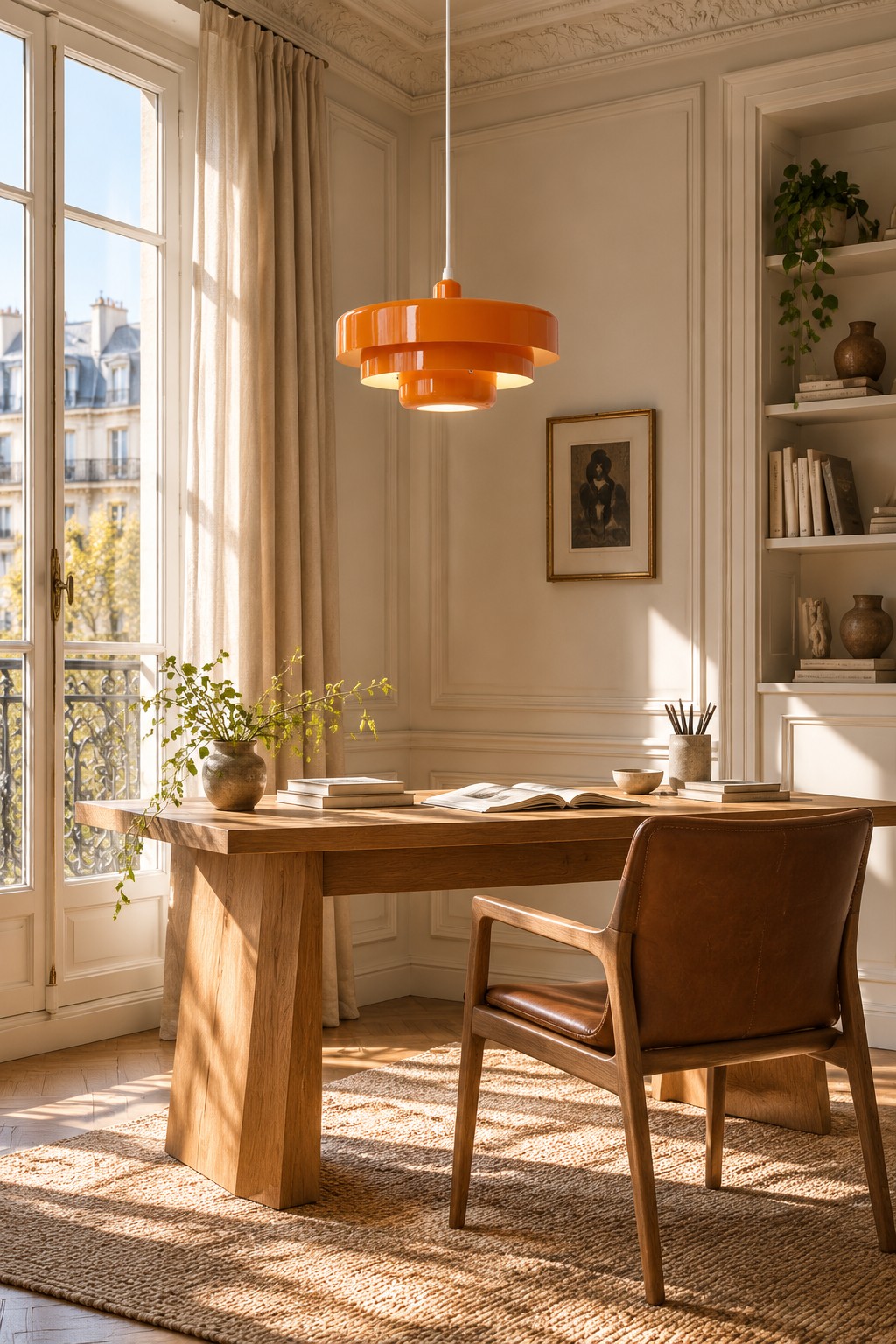 Suspension Malero Macaron à trois niveaux dans un intérieur