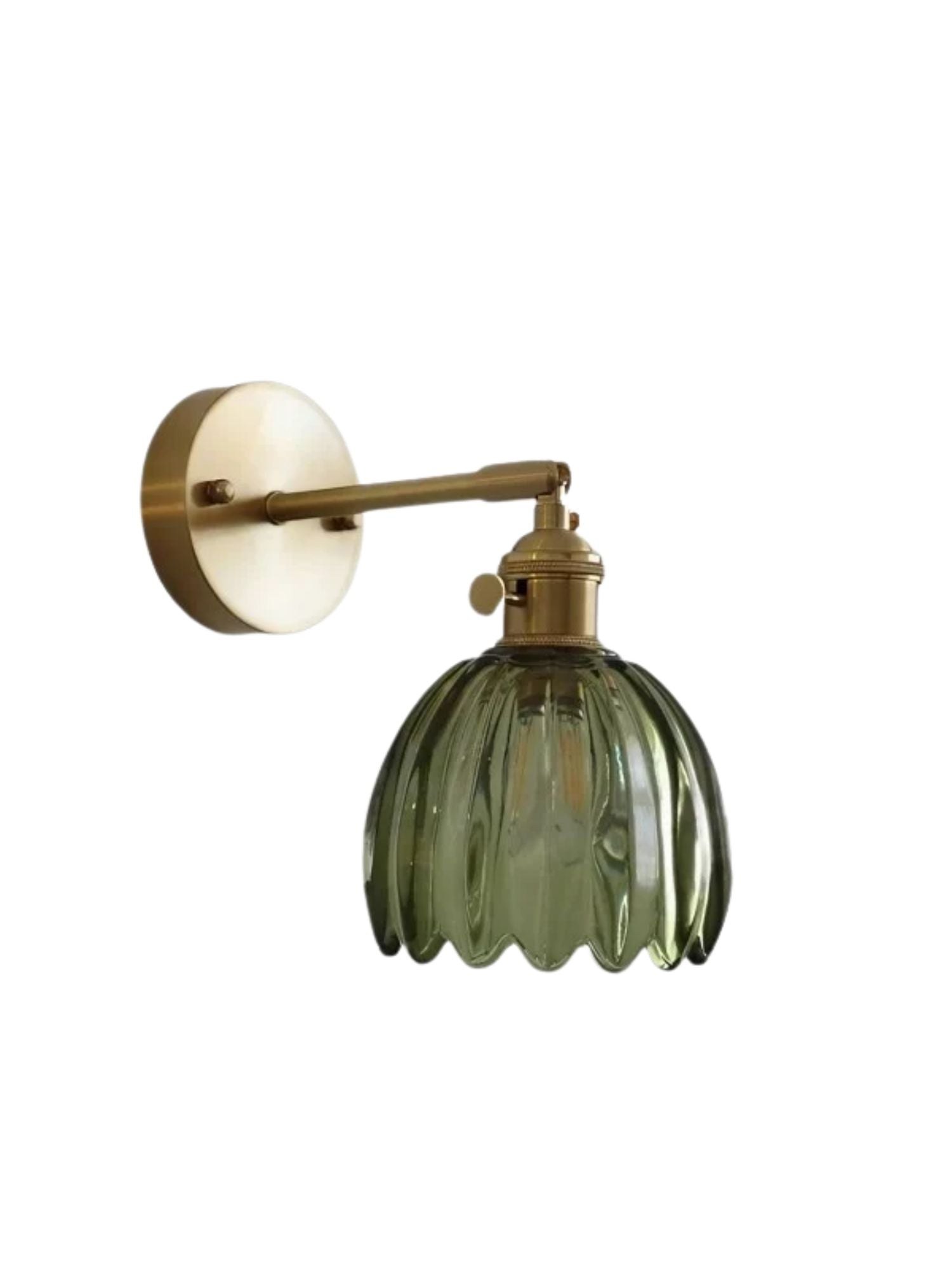 Verdoma Tulip Inspired Floral Shade Wall Lamp — Art Deco Inspired Decorative Sconce for Bedrooms 2