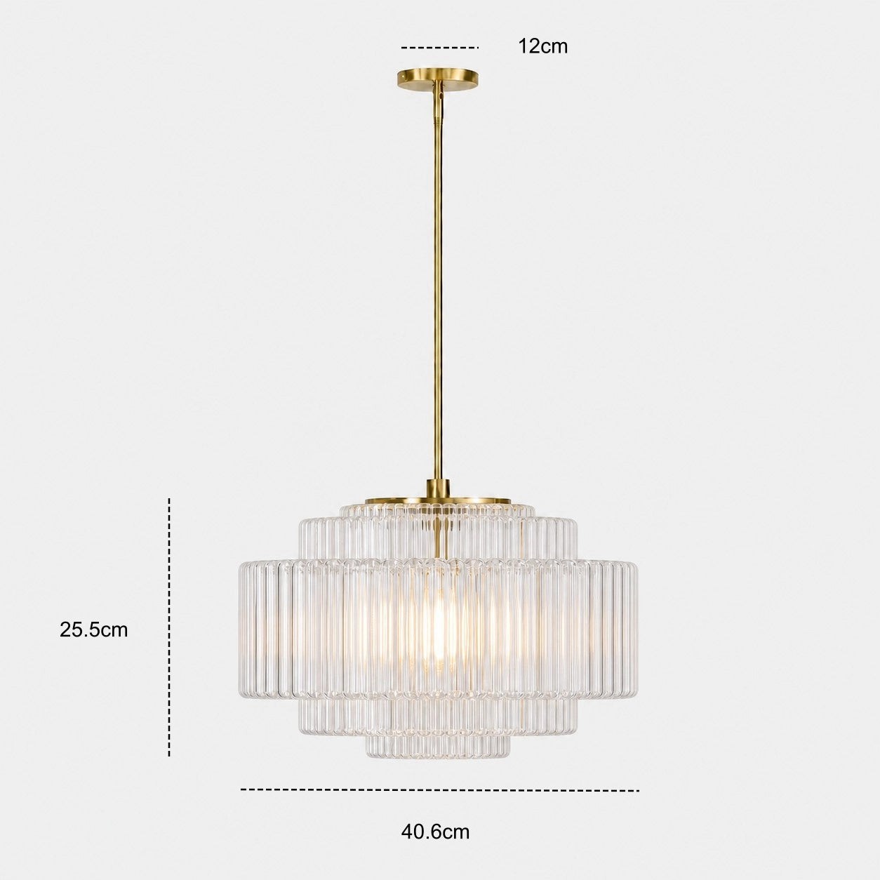 Antique Brass Tiered Opal White Glass Pendant Light