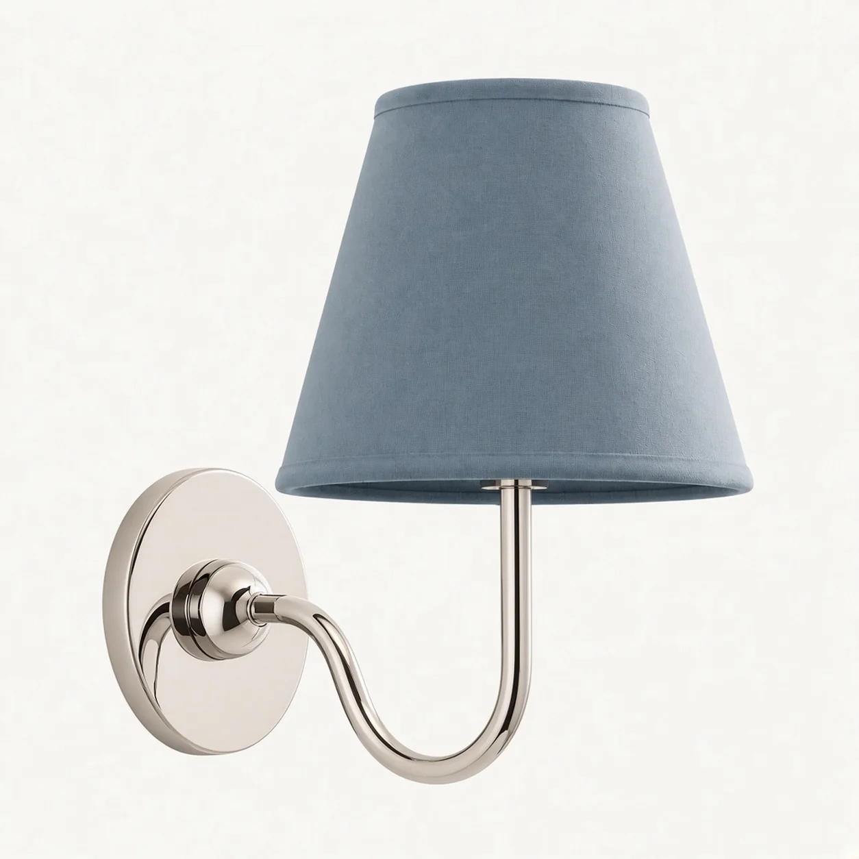 Luvora 1 Head · Chrome · Dusty Blue Plain