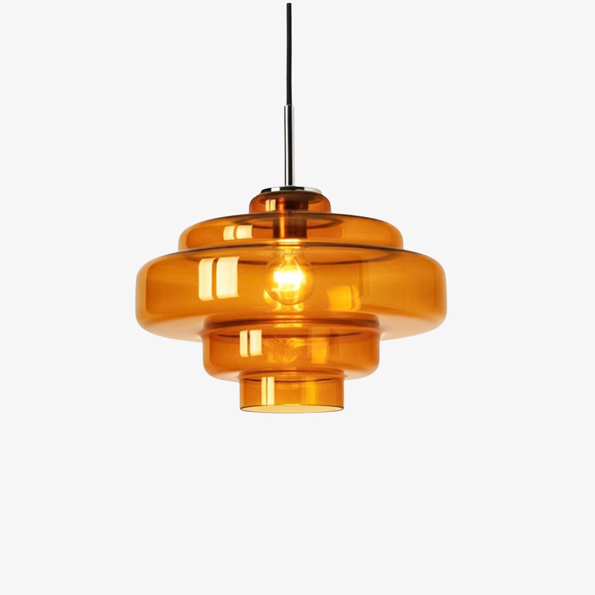 Koloro Colored Glass Shade Pendant Lamp – Adjustable Suspension Modern Interior Lighting Fixture 72