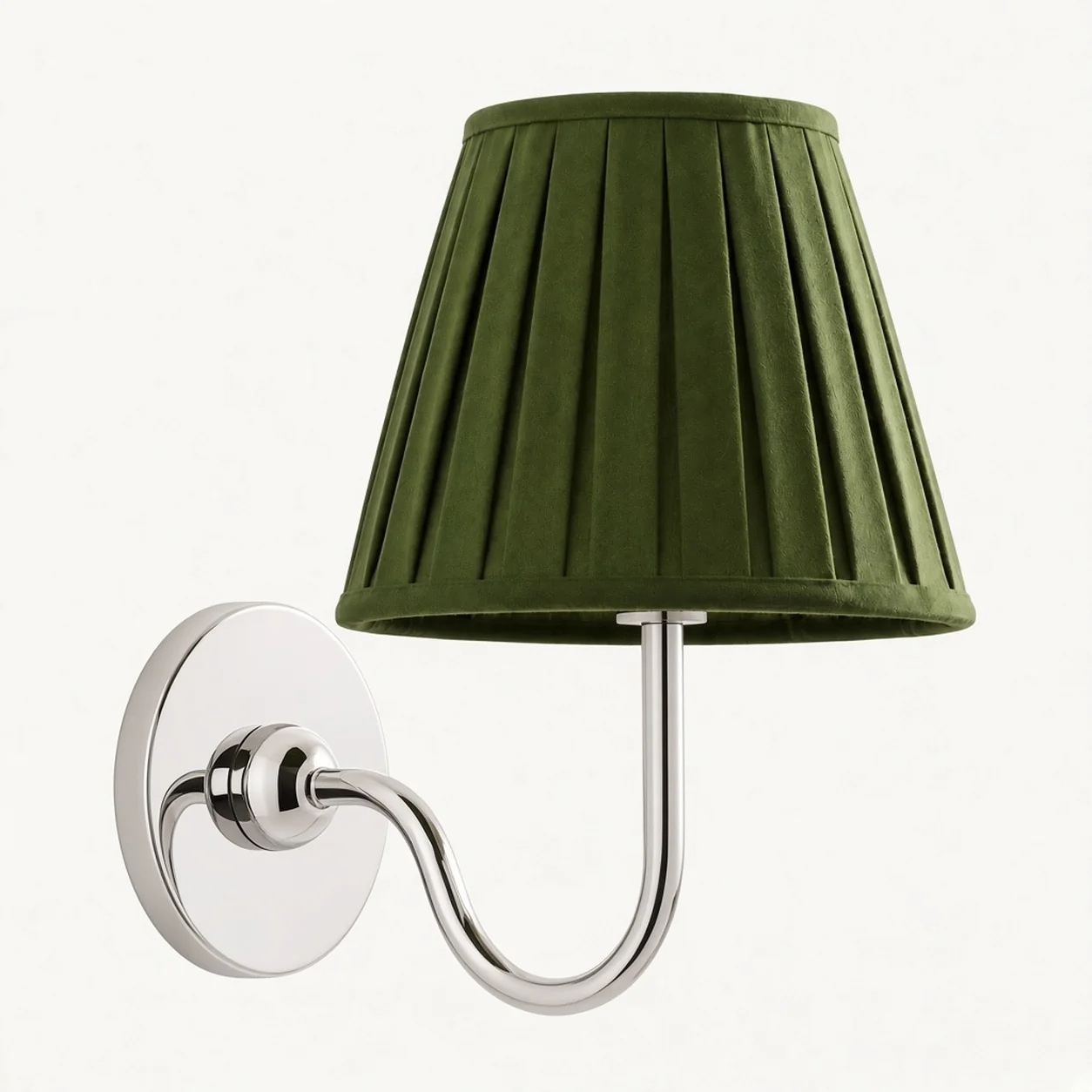 Luvora 1 Head · Chrome · Green Pleated
