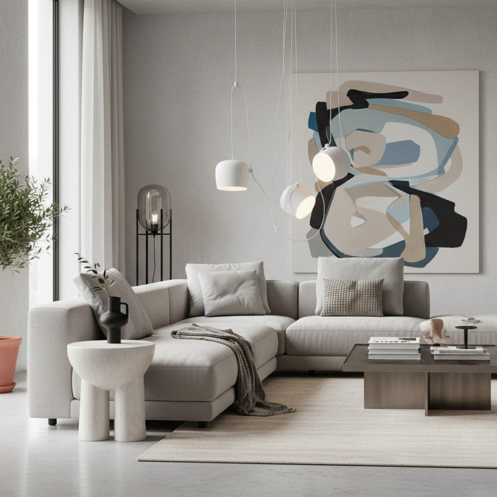 Axiomorna Minimalist Adjustable Modern Pendant Lamp - Sleek LED Hanging Light for Any Space N02 8