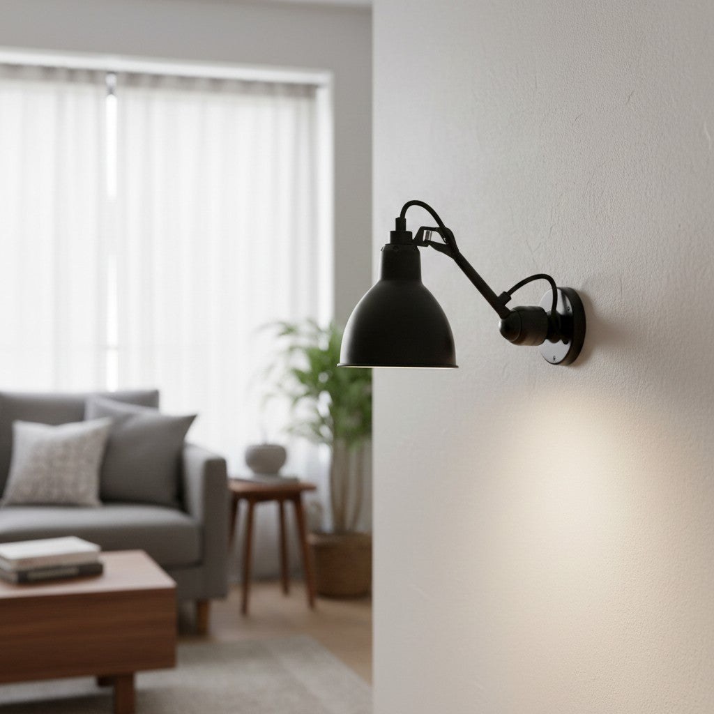 Articula Foldable Swing Arm Wall Light – Functional Wall Lamp with Rotatable Shade for Home N19 2