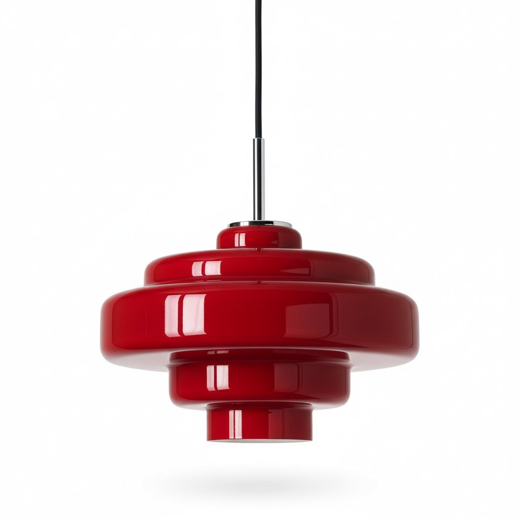 Koloro Colored Glass Shade Pendant Lamp – Adjustable Suspension Modern Interior Lighting Fixture 34