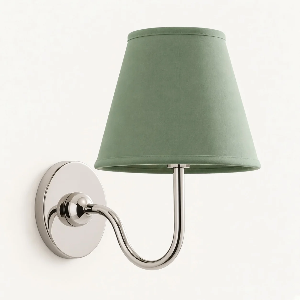 Luvora 1 Head · Chrome · Sage Green Plain