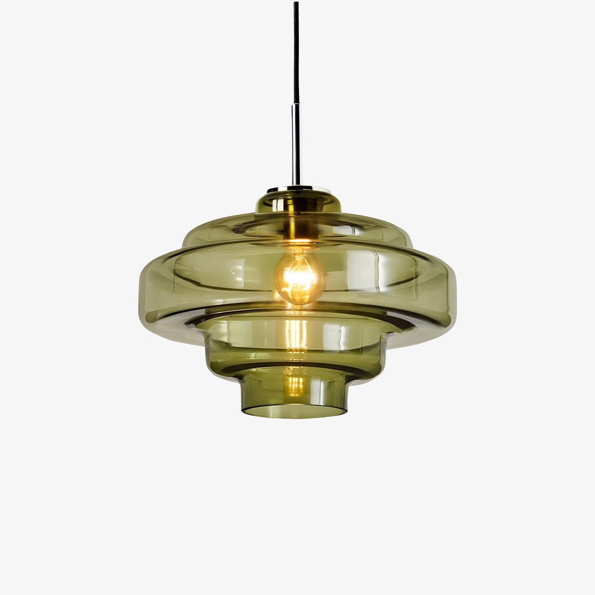 Koloro Colored Glass Shade Pendant Lamp – Adjustable Suspension Modern Interior Lighting Fixture 5