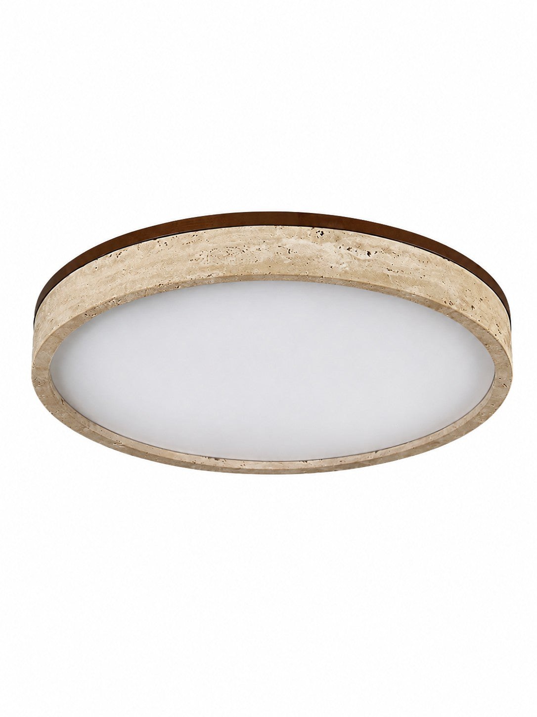 Travira Sculptural Travertine Ceiling Fixture - Soft Ambient Light for Bedroom Living Room or Entryway 33