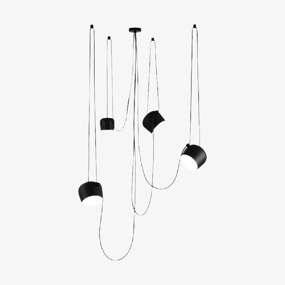 Zwart · 4 lampen