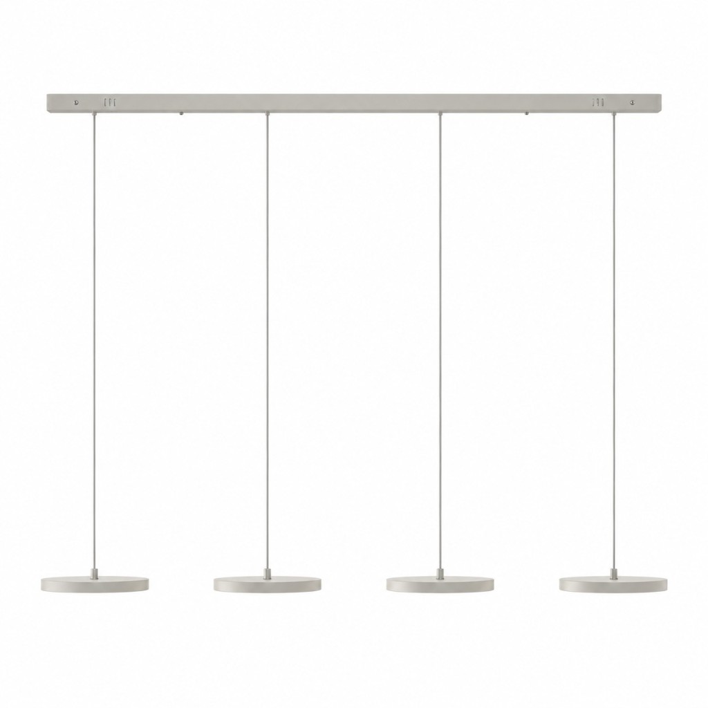 Witte hanglamp met 4 lichtpunten