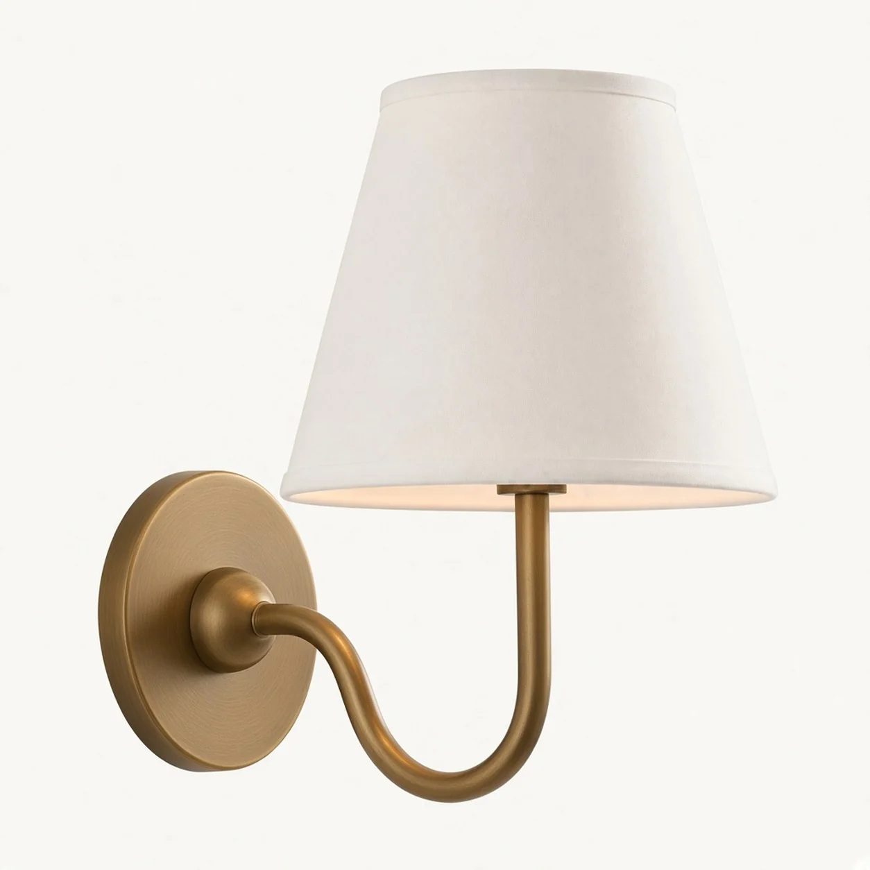 Luvora 1 Head · Brass · White Plain