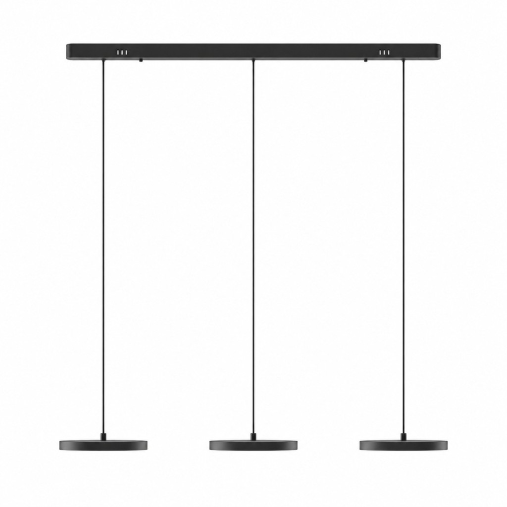 Zwarte hanglamp met 3 lichtpunten
