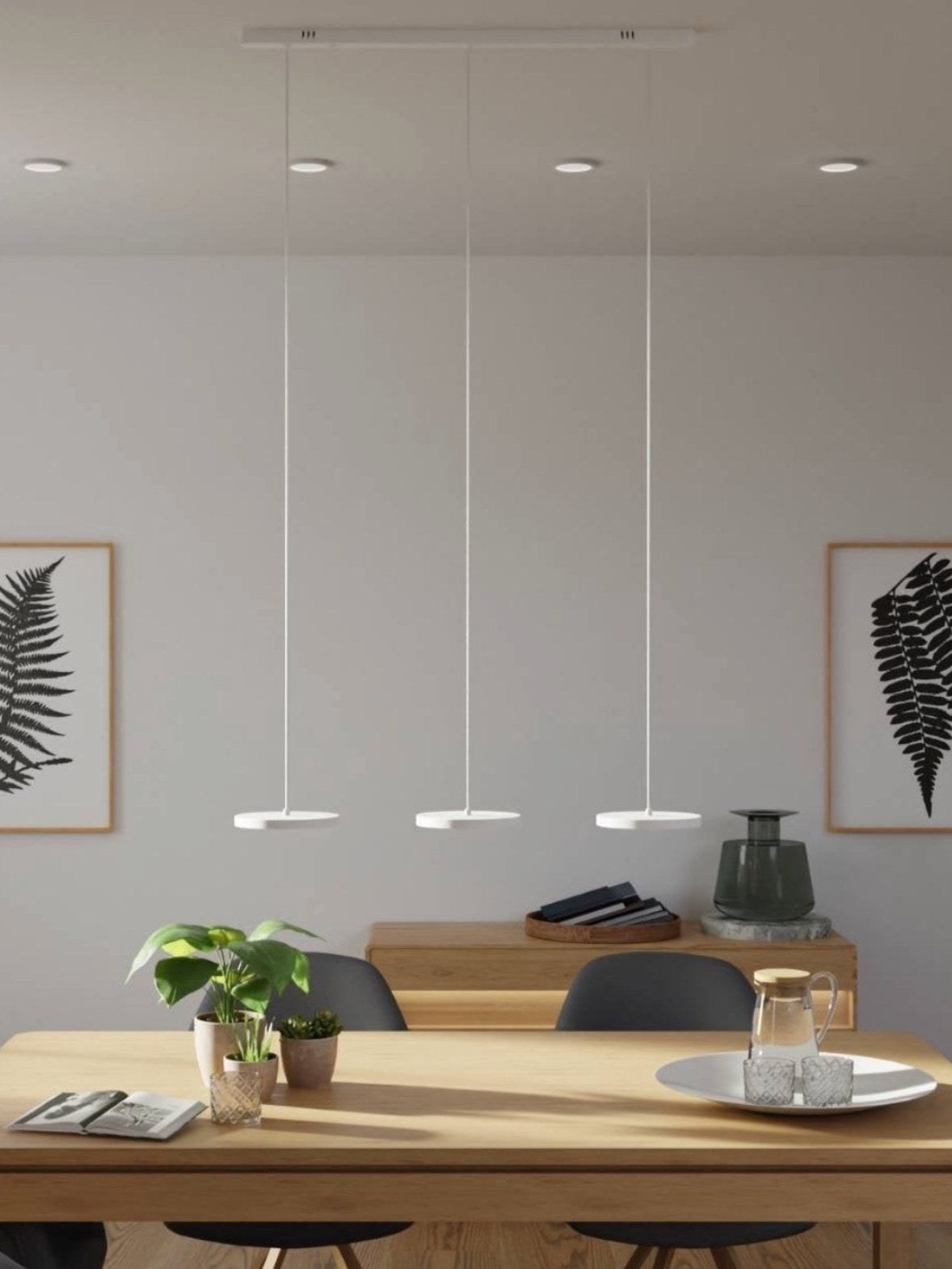Minimalist Multi Head Pendant Light – Circular Design for Kitchen 13
