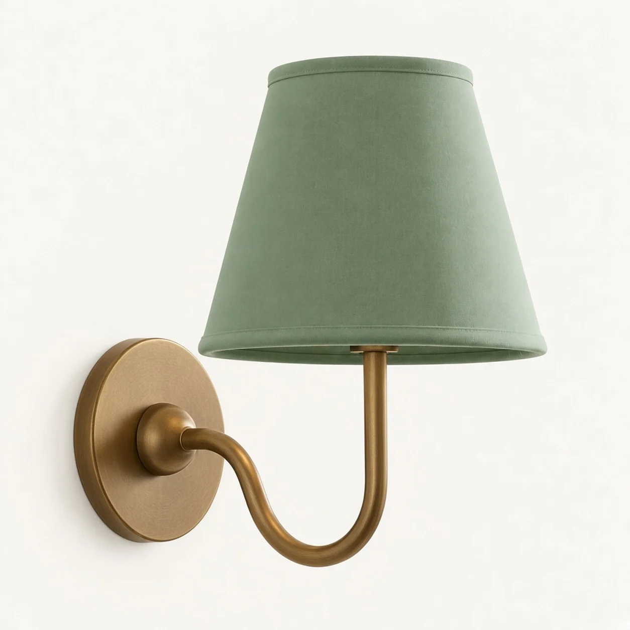 Luvora 1 Head · Brass · Sage Green Plain