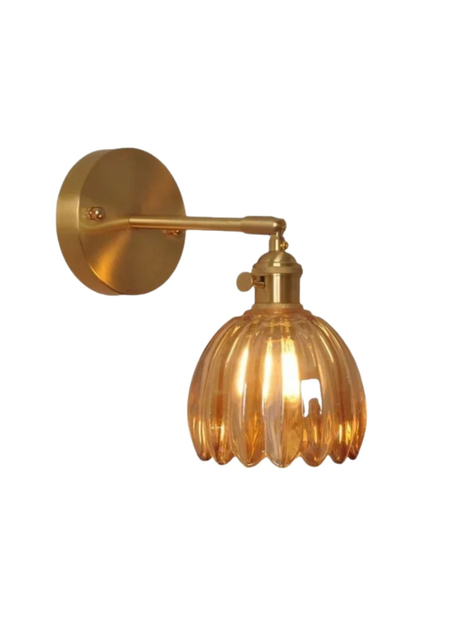 Verdoma Tulip Inspired Floral Shade Wall Lamp — Art Deco Inspired Decorative Sconce for Bedrooms 4