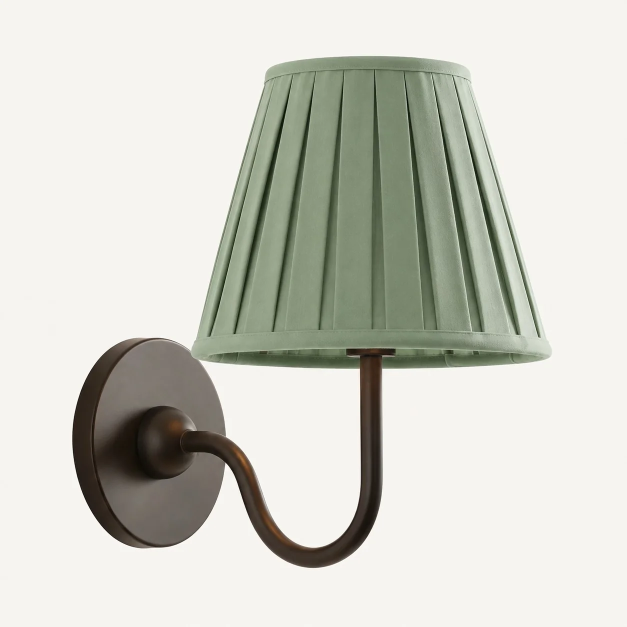 Luvora 1 Head · Matte Black · Sage Green Pleated