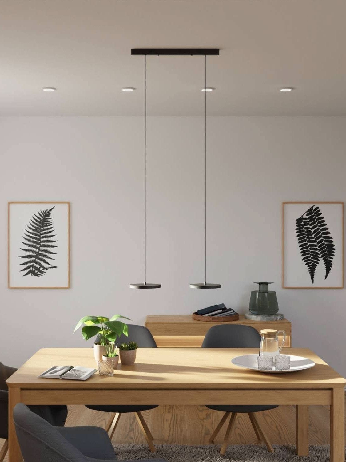 Minimalist Multi Head Pendant Light – Circular Design for Kitchen 21