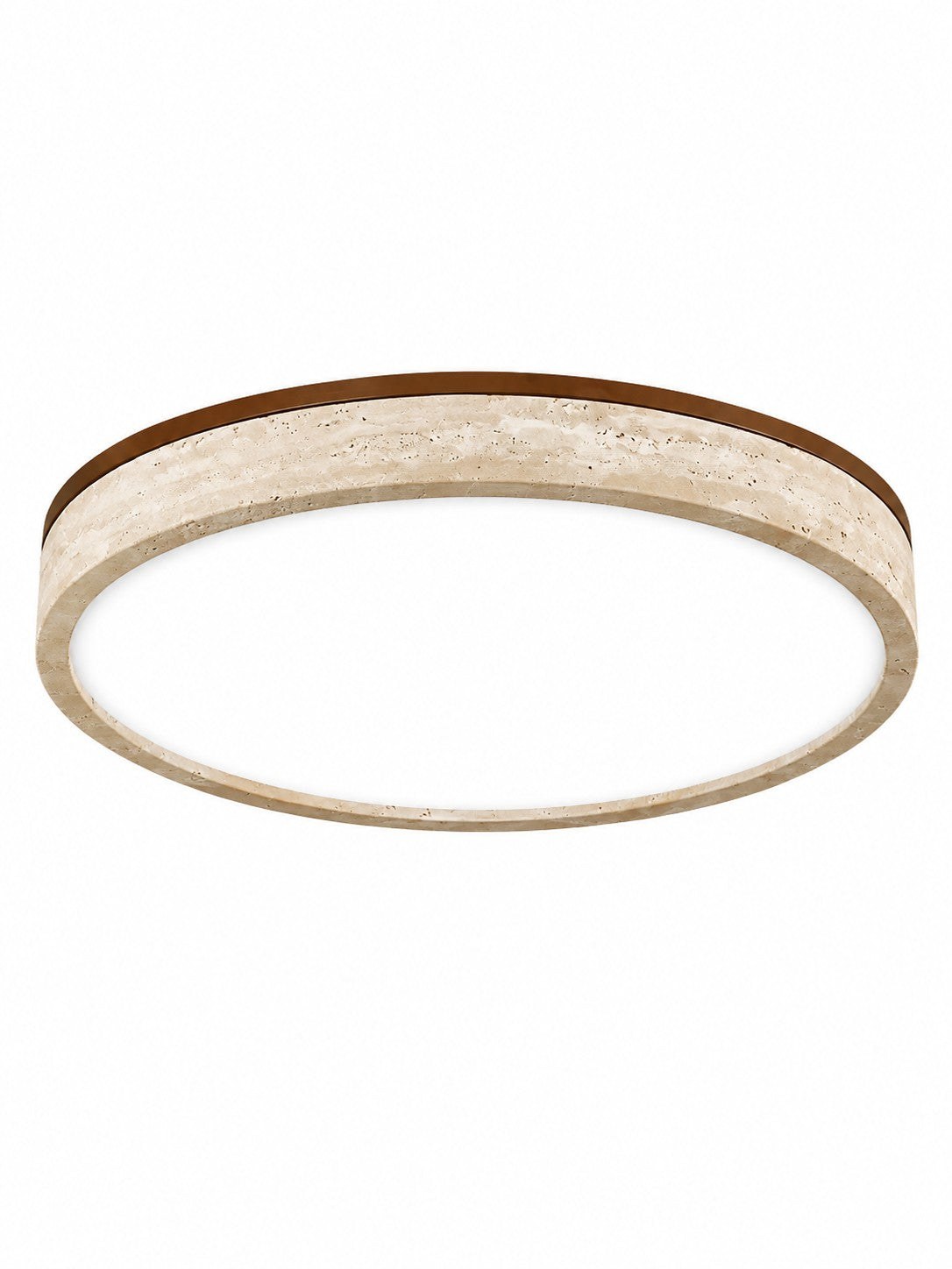 Travira Sculptural Travertine Ceiling Fixture - Soft Ambient Light for Bedroom Living Room or Entryway 34
