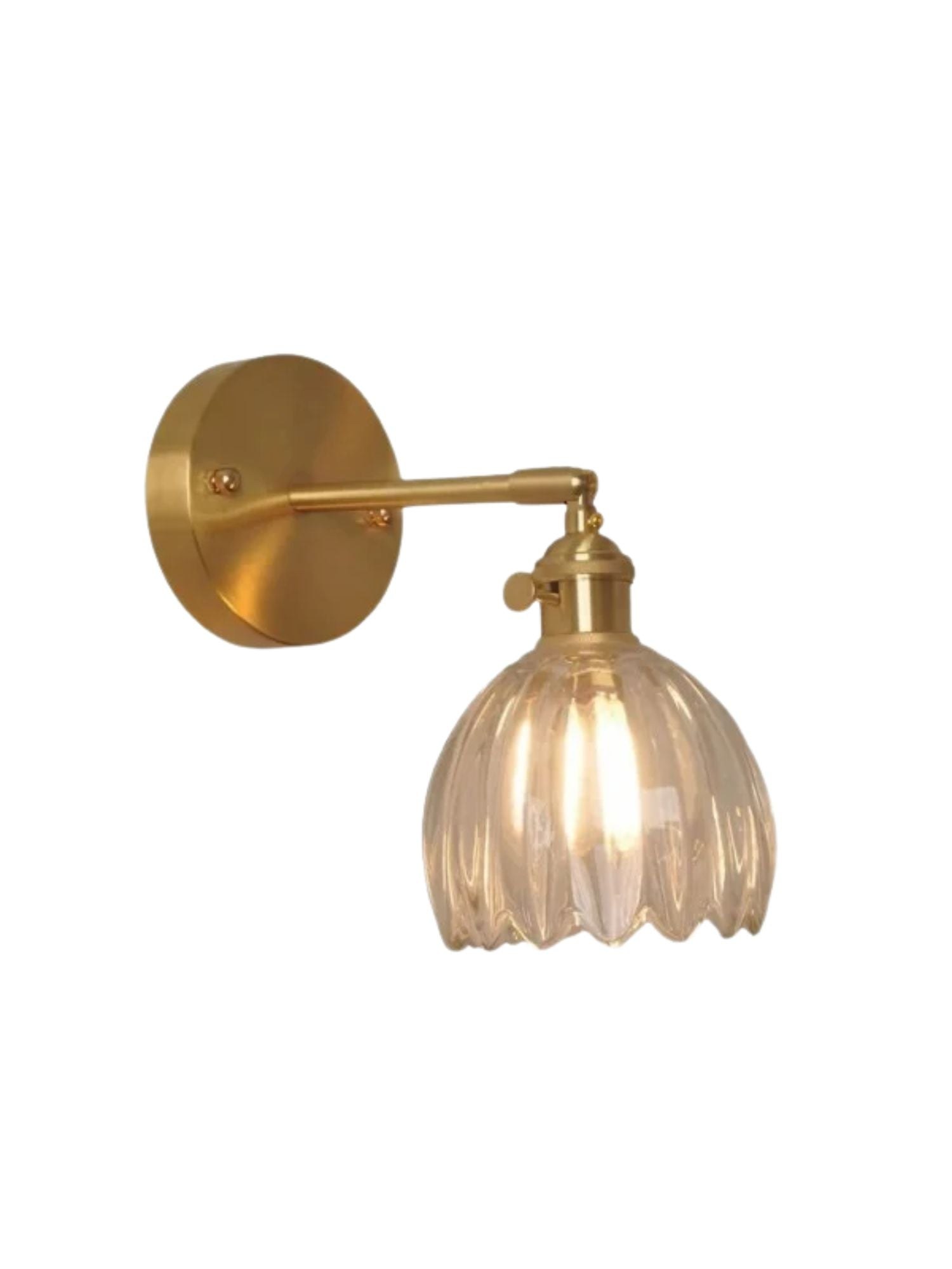 Verdoma Tulip Inspired Floral Shade Wall Lamp — Art Deco Inspired Decorative Sconce for Bedrooms 8