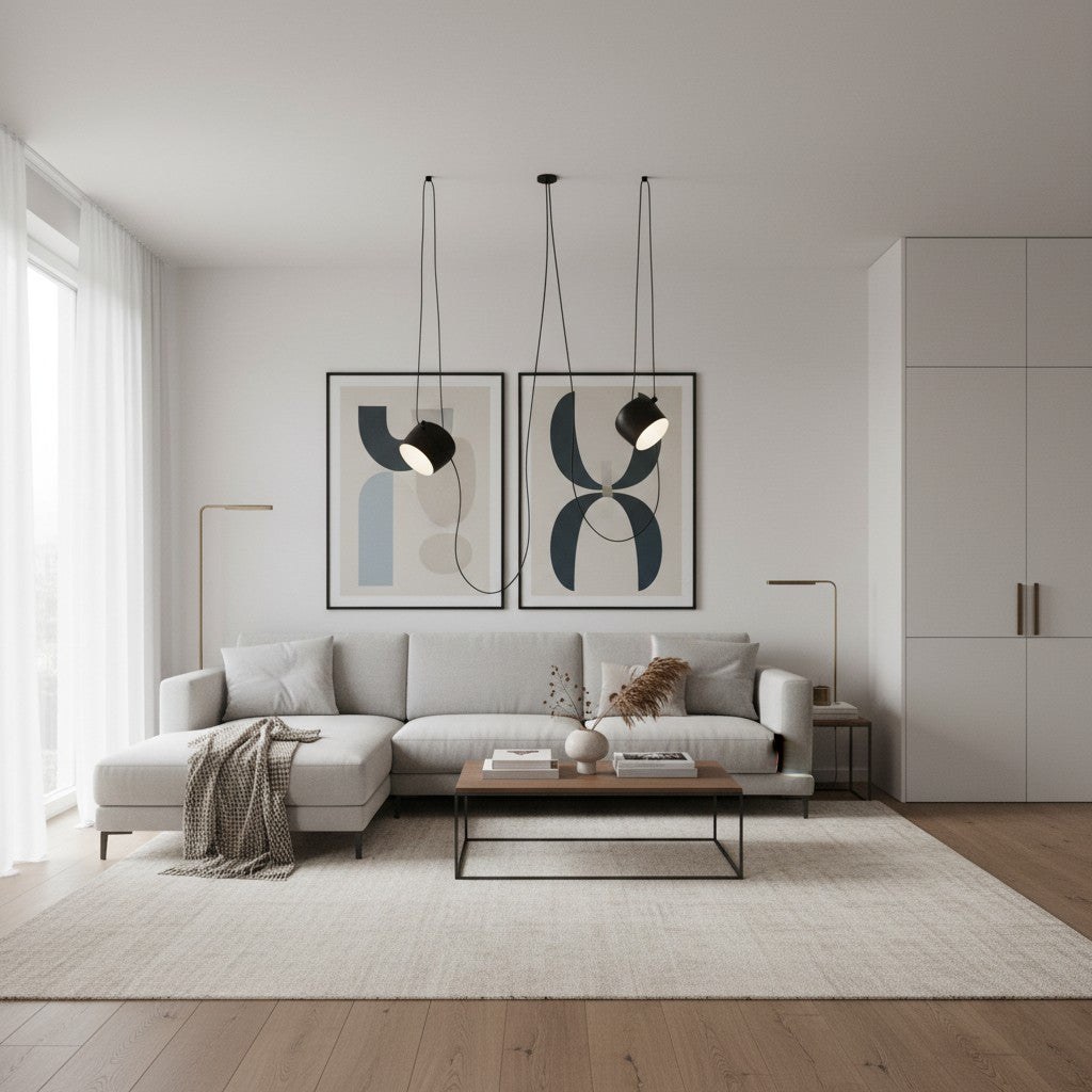 Axiomorna Minimalist Adjustable Modern Pendant Lamp - Sleek LED Hanging Light for Any Space N02 6