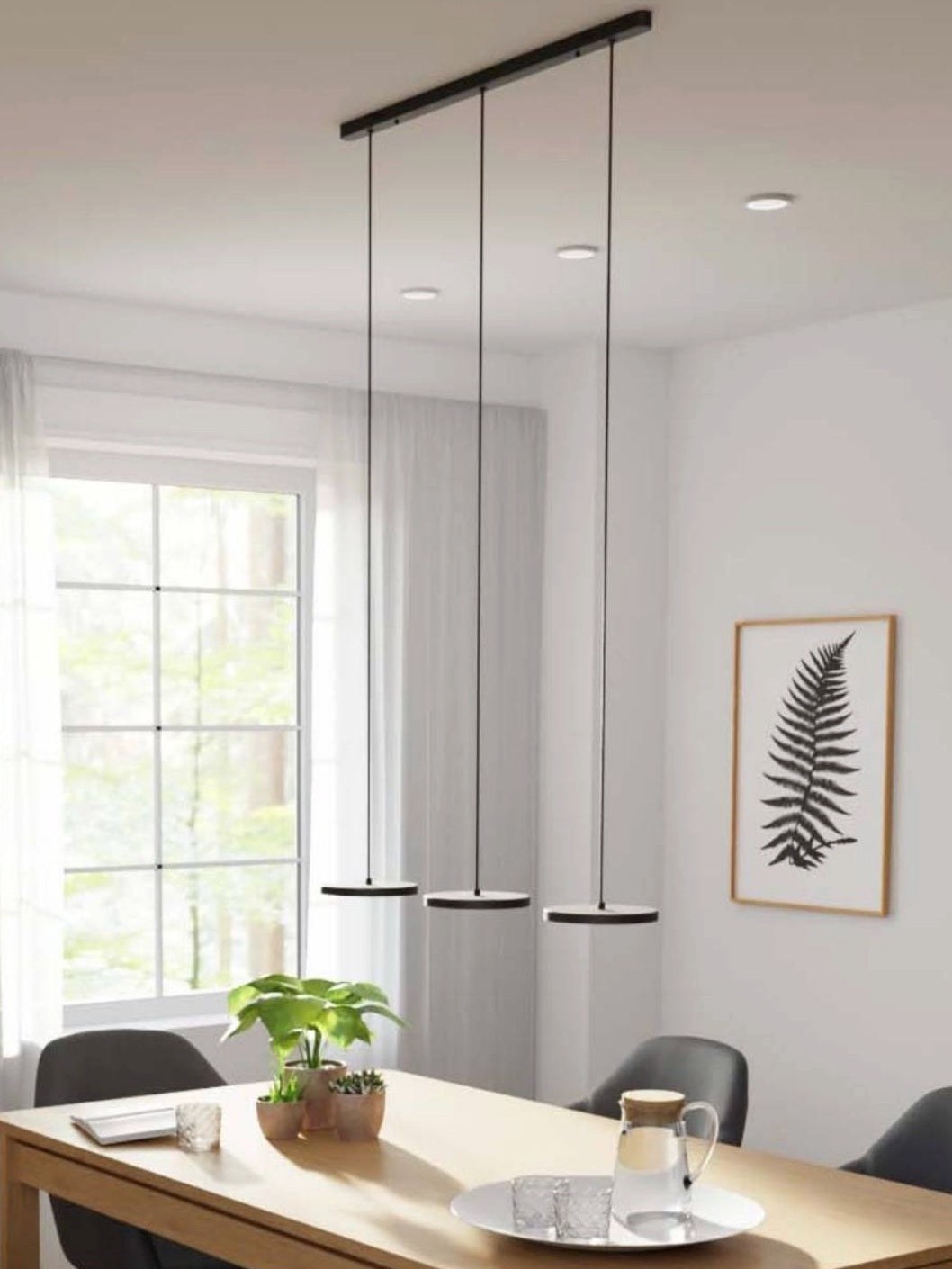 Minimalist Multi Head Pendant Light – Circular Design for Kitchen 8