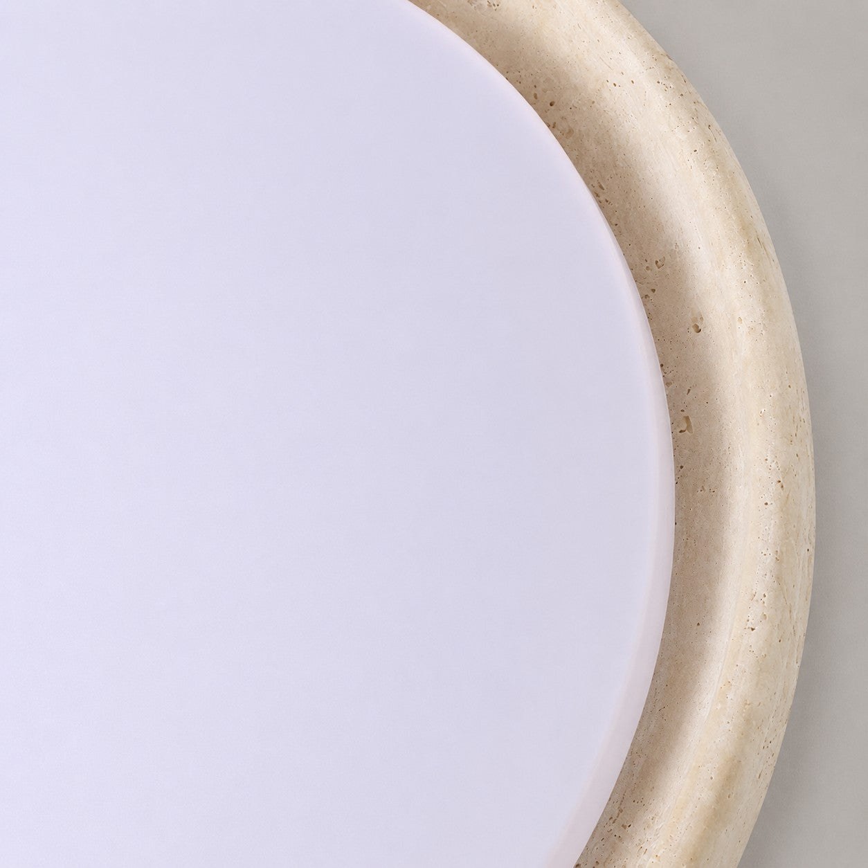 Travira Sculptural Travertine Ceiling Fixture - Soft Ambient Light for Bedroom Living Room or Entryway 39