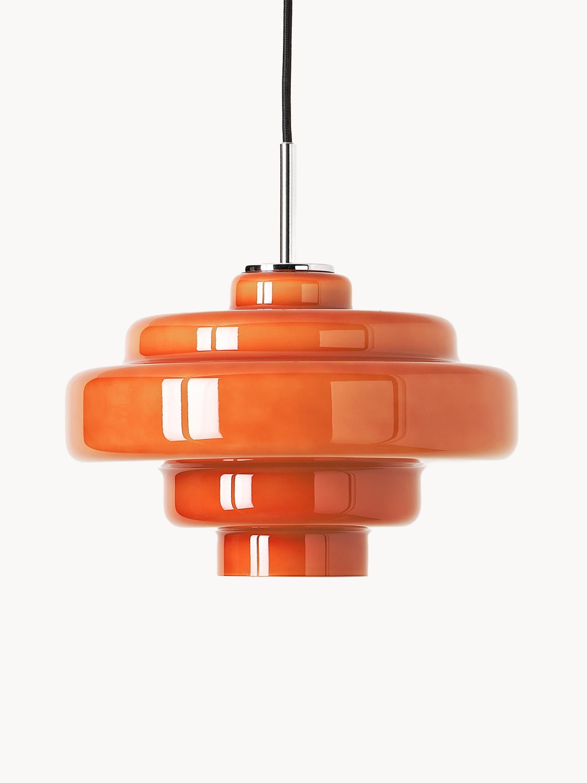 Koloro Colored Glass Shade Pendant Lamp – Adjustable Suspension Modern Interior Lighting Fixture 93