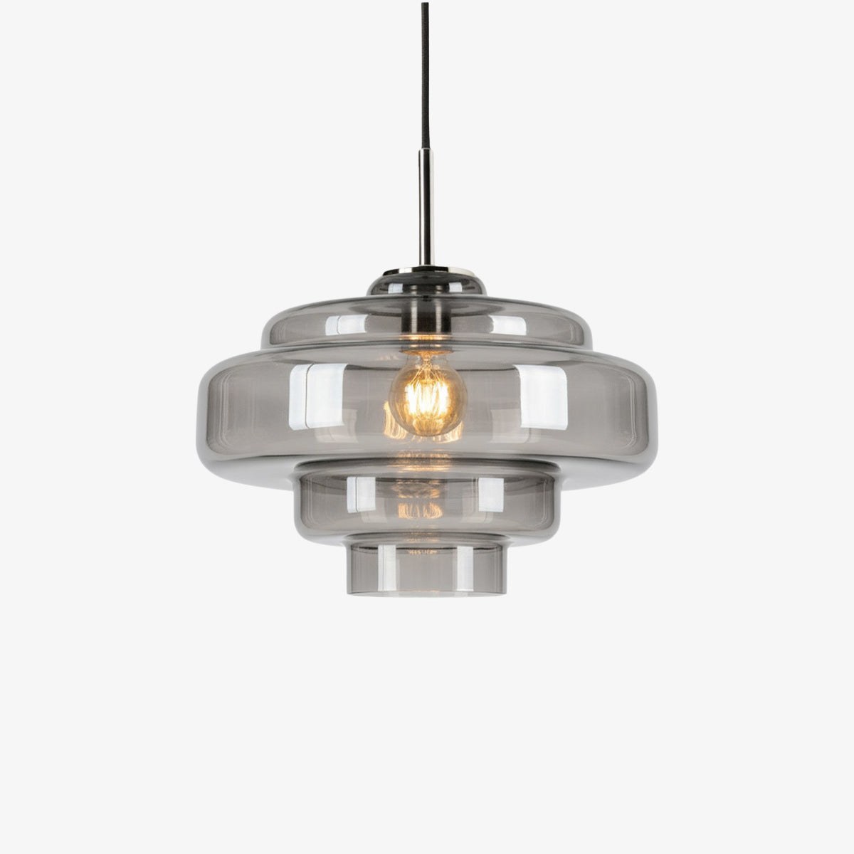 Koloro Colored Glass Shade Pendant Lamp – Adjustable Suspension Modern Interior Lighting Fixture 86