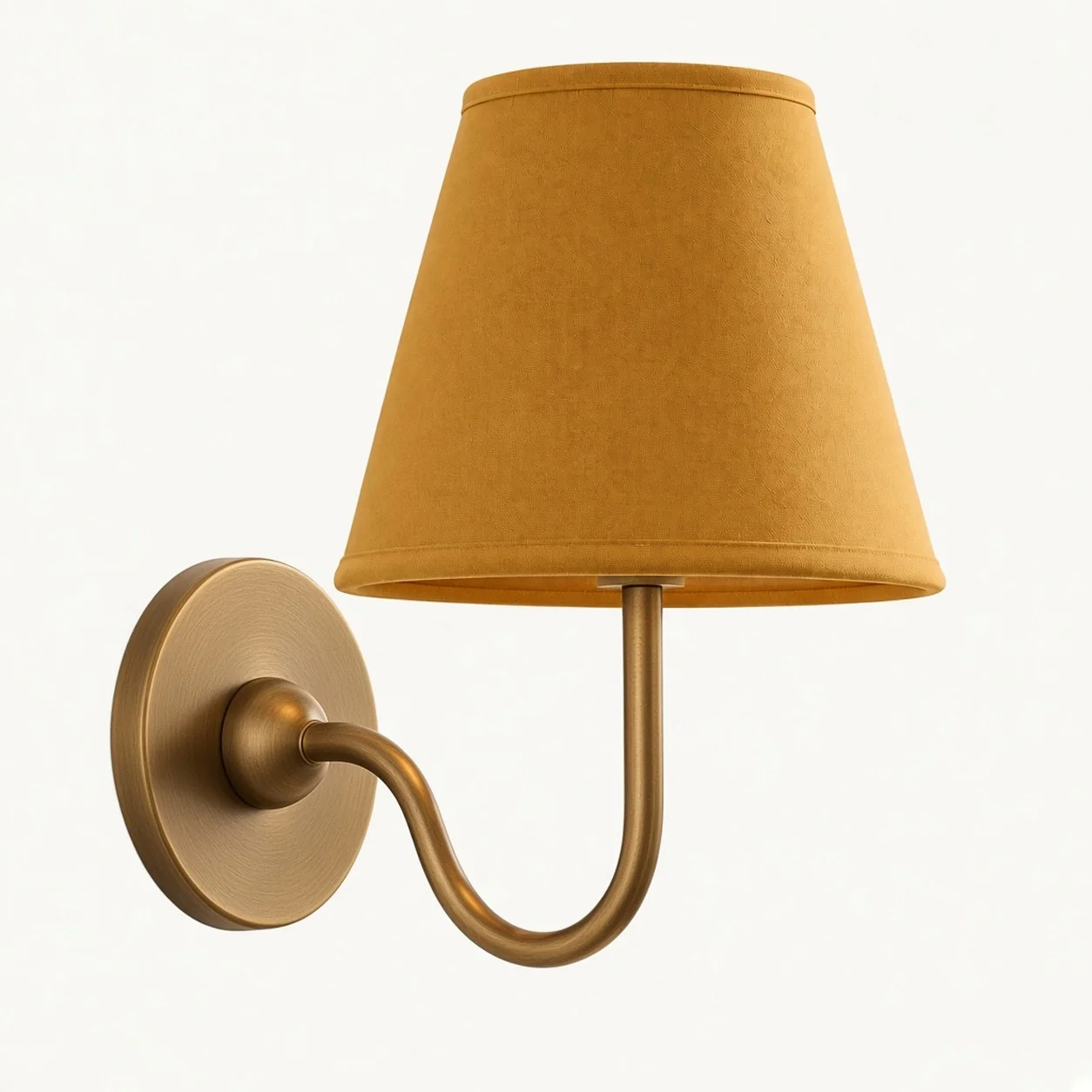 Luvora 1 Head · Brass · Mustard Yellow Plain