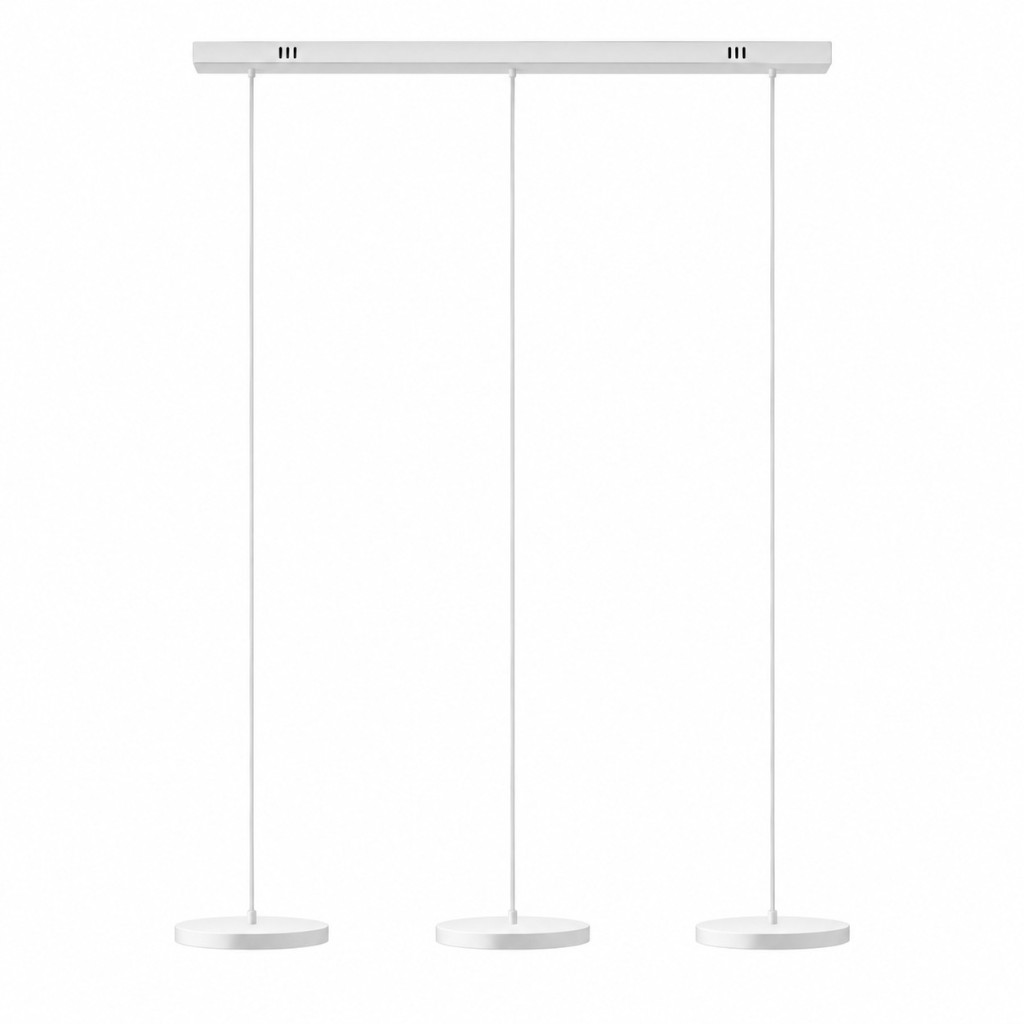 Witte hanglamp met 3 lichtpunten