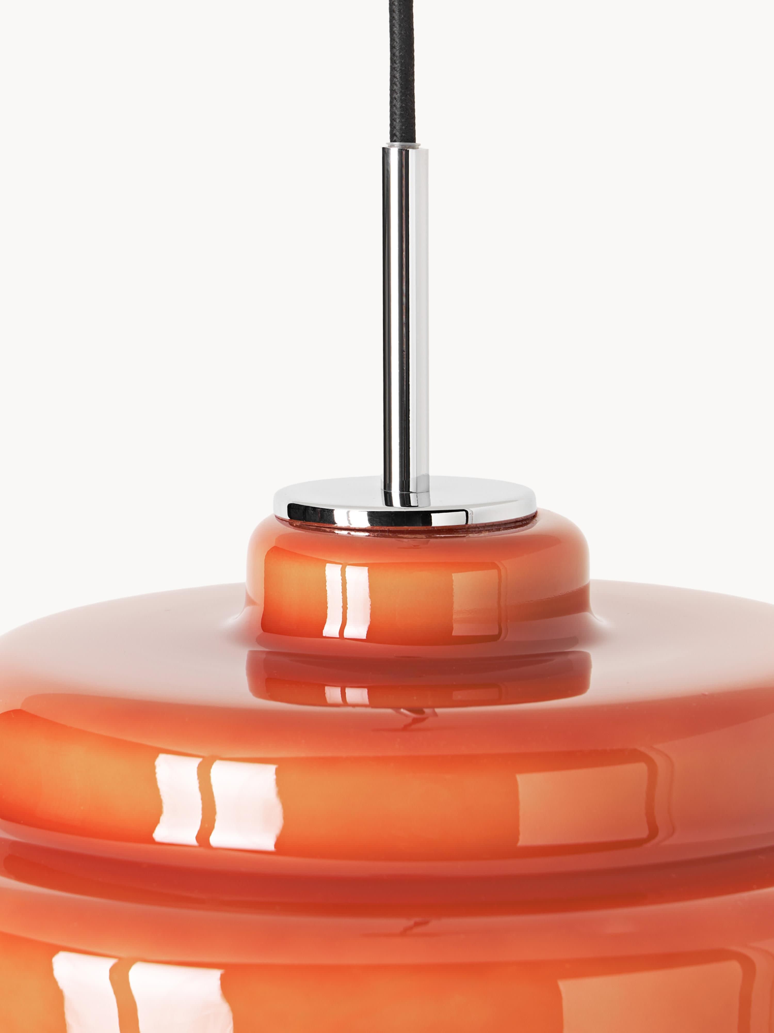 Koloro Colored Glass Shade Pendant Lamp – Adjustable Suspension Modern Interior Lighting Fixture 96
