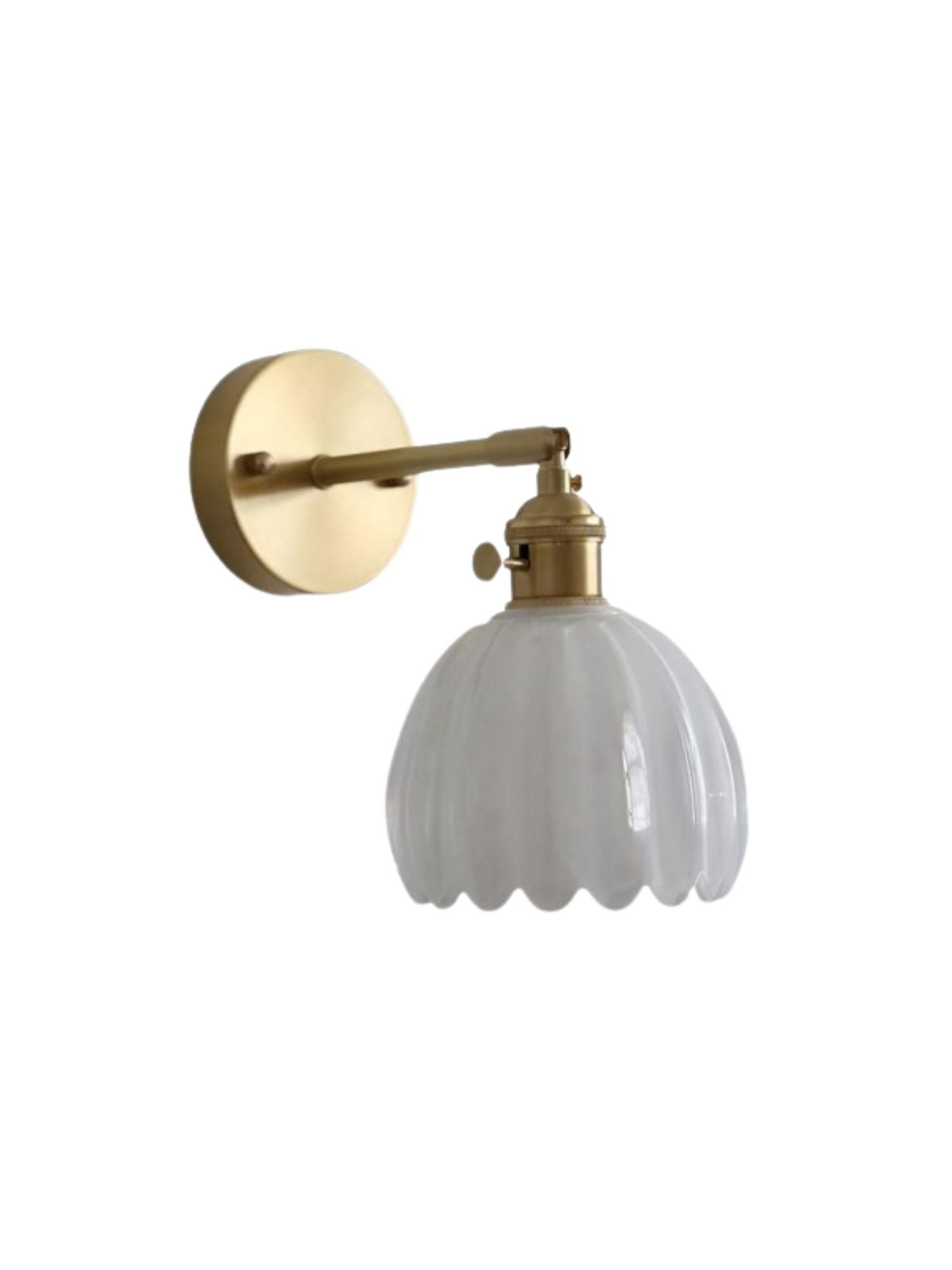 Verdoma Tulip Inspired Floral Shade Wall Lamp — Art Deco Inspired Decorative Sconce for Bedrooms 11