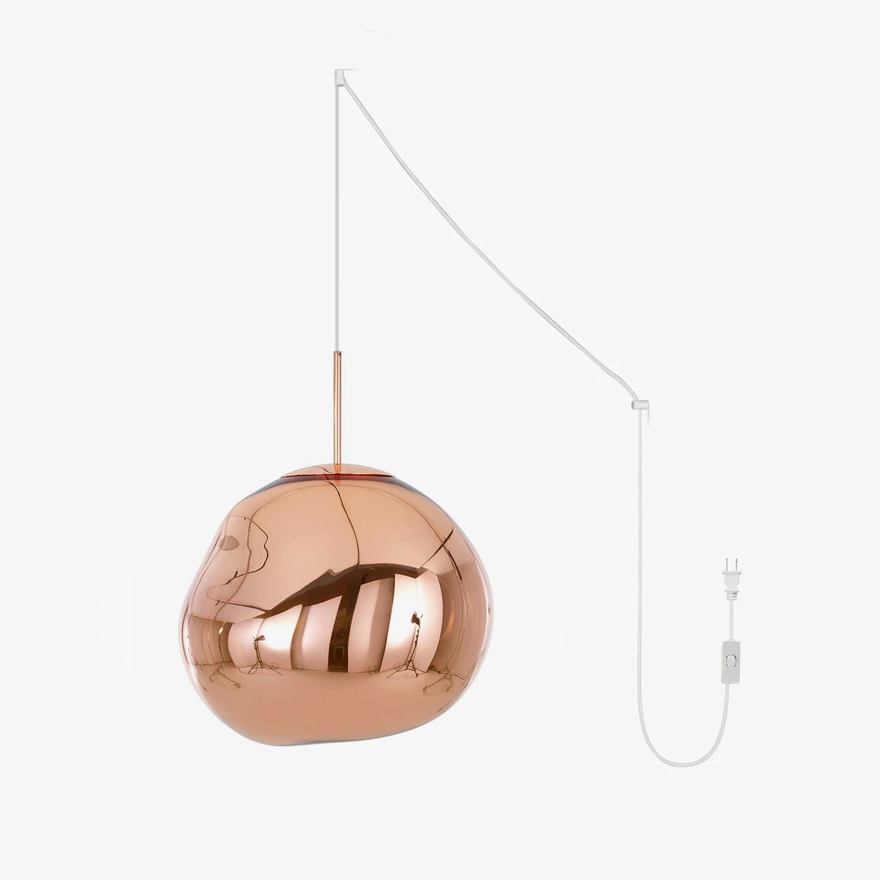 Molten PVC Organic Plug-In Pendant Light