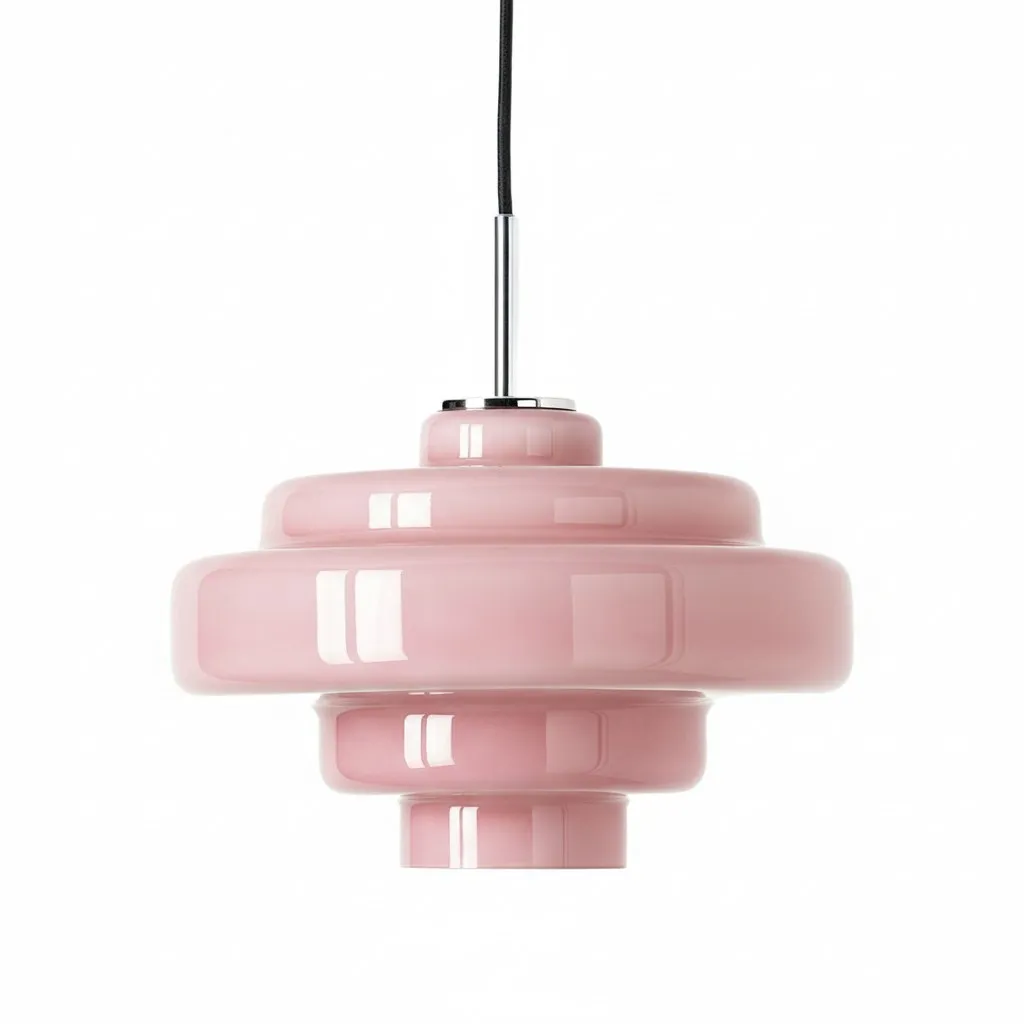 Koloro Colored Glass Shade Pendant Lamp – Adjustable Suspension Modern Interior Lighting Fixture 13