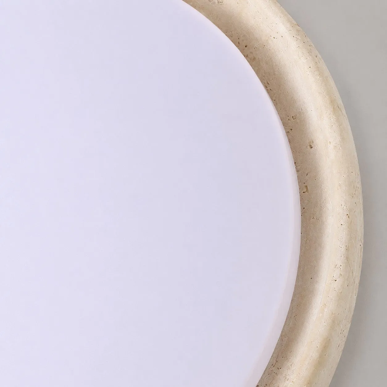 Travira Sculptural Travertine Ceiling Fixture - Soft Ambient Light for Bedroom Living Room or Entryway 39