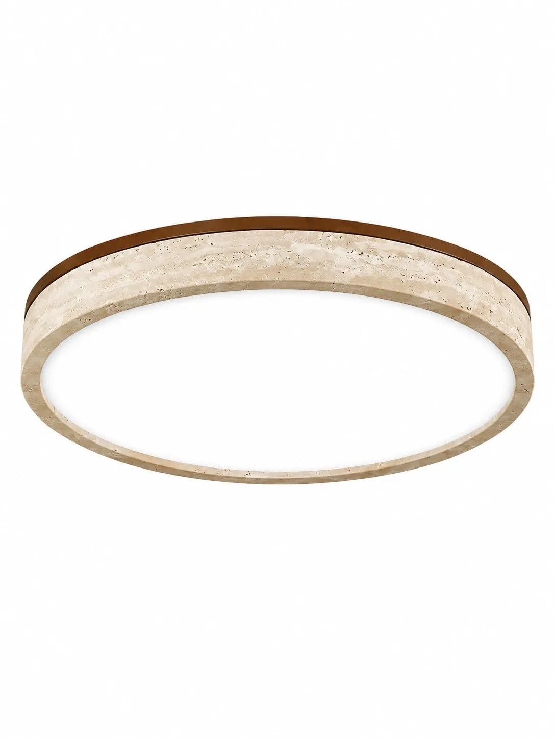 Travira Sculptural Travertine Ceiling Fixture - Soft Ambient Light for Bedroom Living Room or Entryway 34