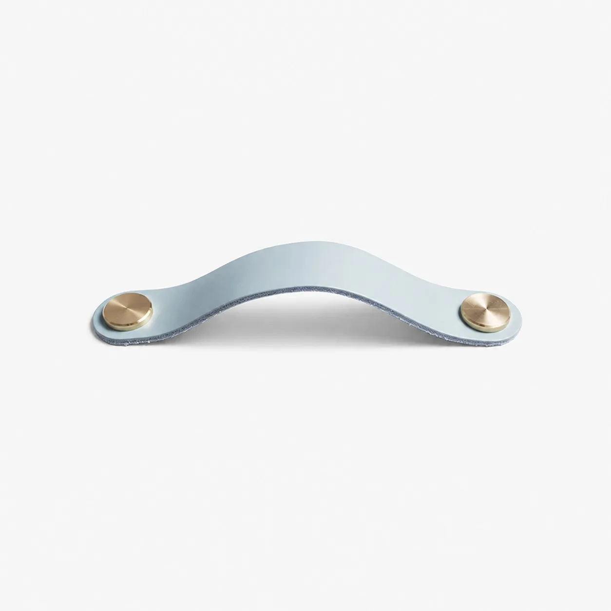 Cowhide leather and brass cabinet pull handle color and size option