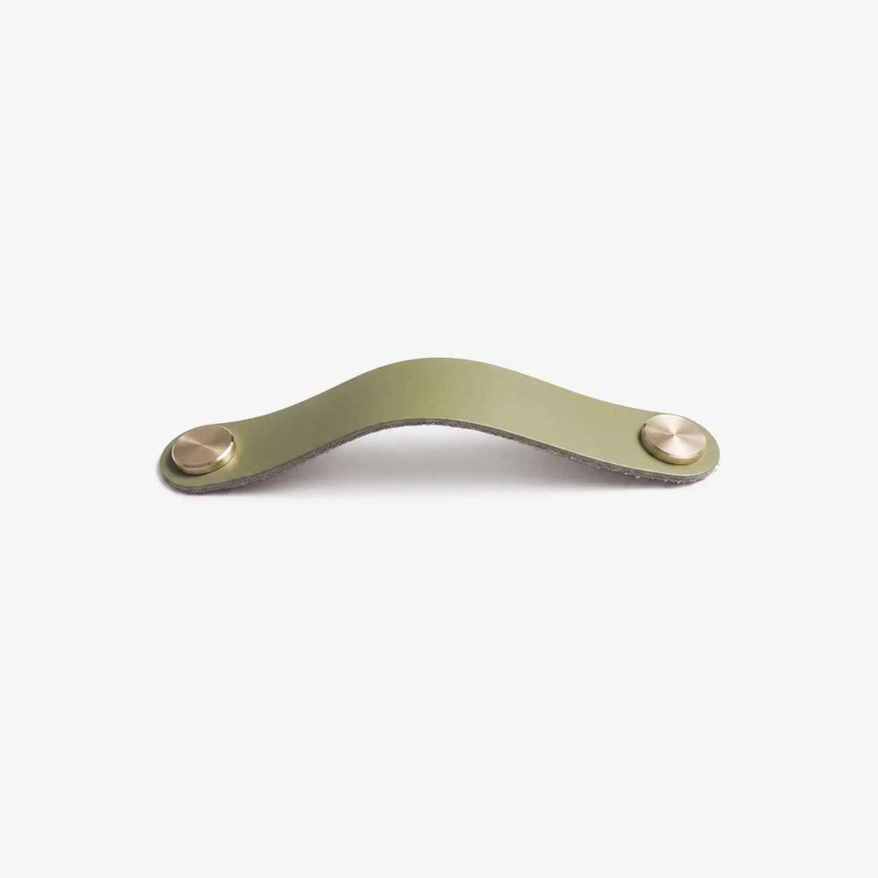 Cowhide leather and brass cabinet pull handle color and size option