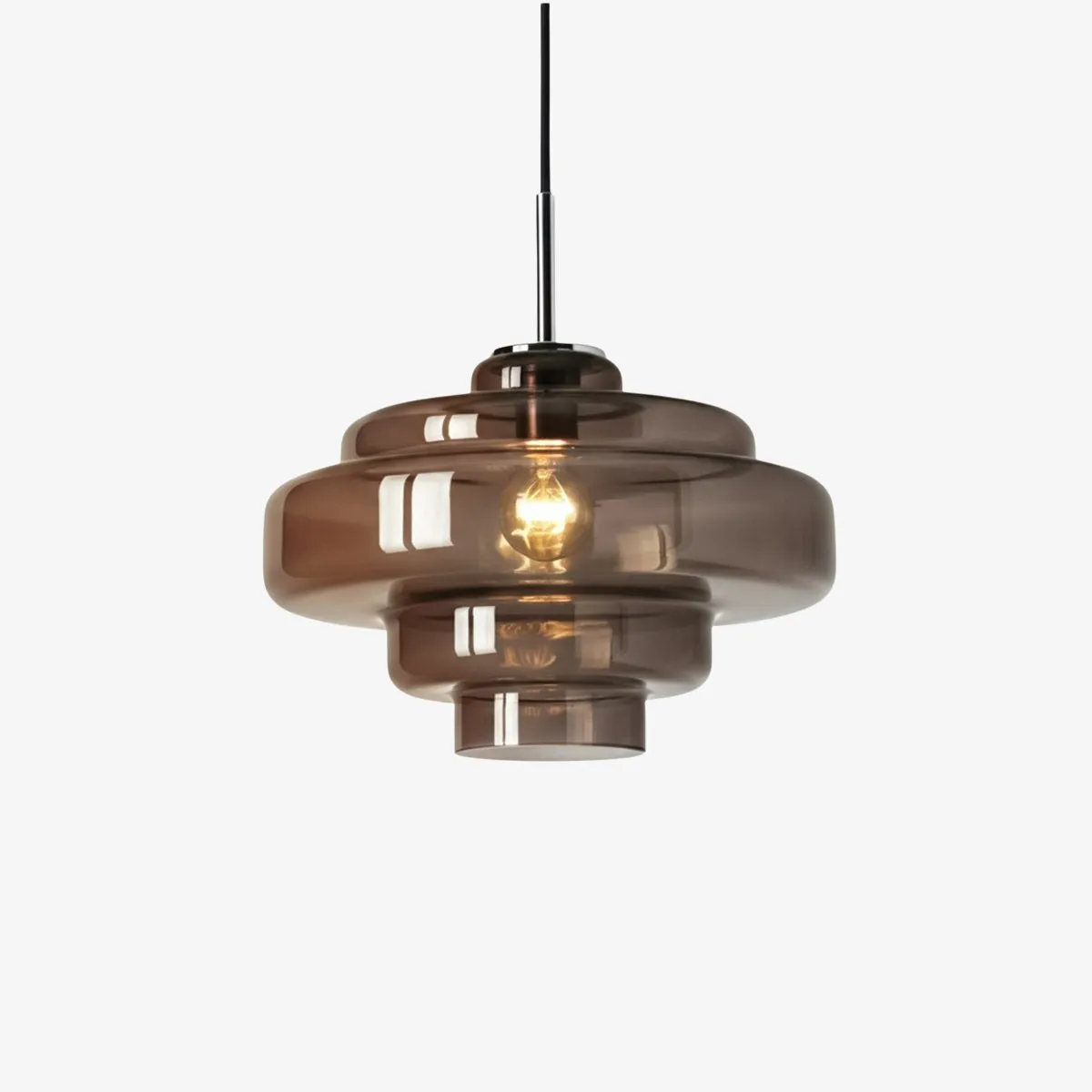 Koloro Colored Glass Shade Pendant Lamp – Adjustable Suspension Modern Interior Lighting Fixture 81