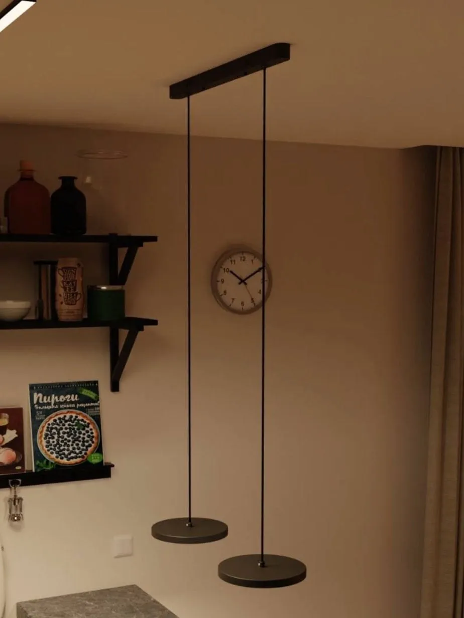 Minimalist Multi Head Pendant Light – Circular Design for Kitchen 27