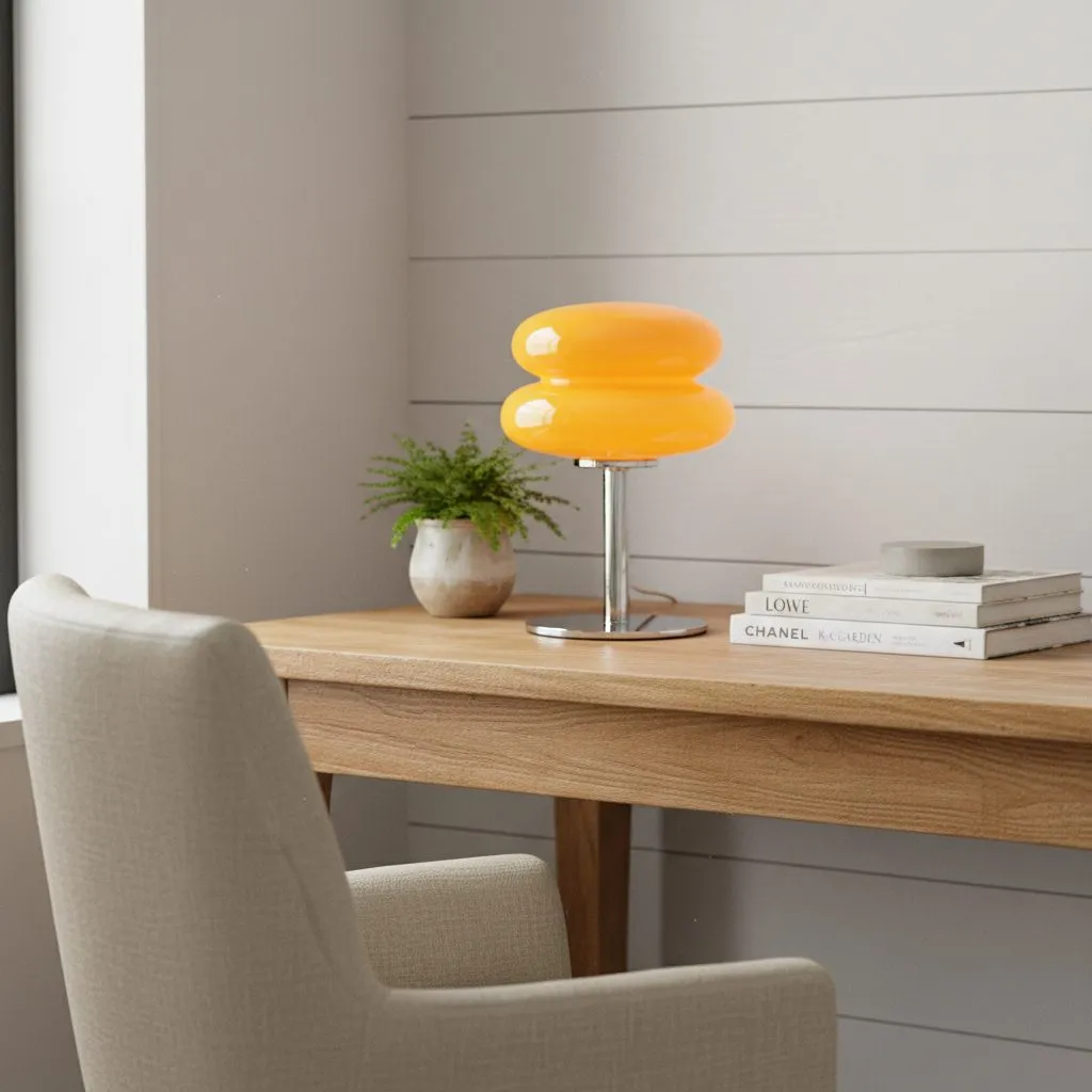 Marta Modern Bauhaus Glass Table Lamp