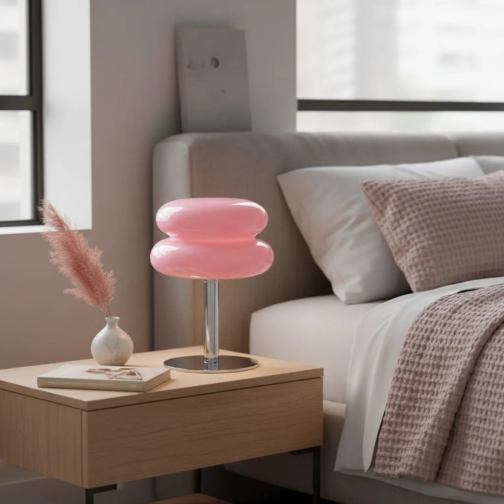 Marta Modern Bauhaus Glass Table Lamp