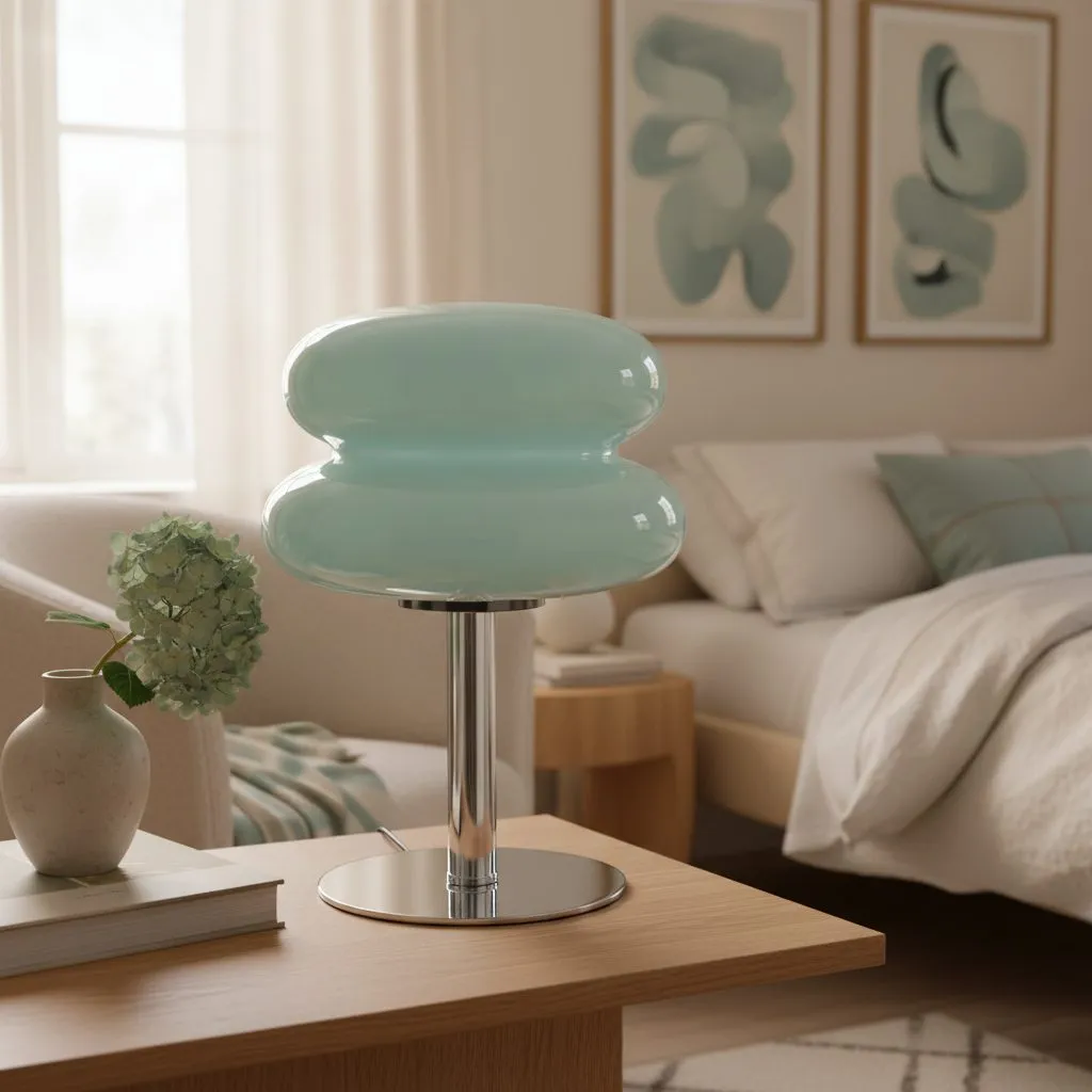 Marta Modern Bauhaus Glass Table Lamp