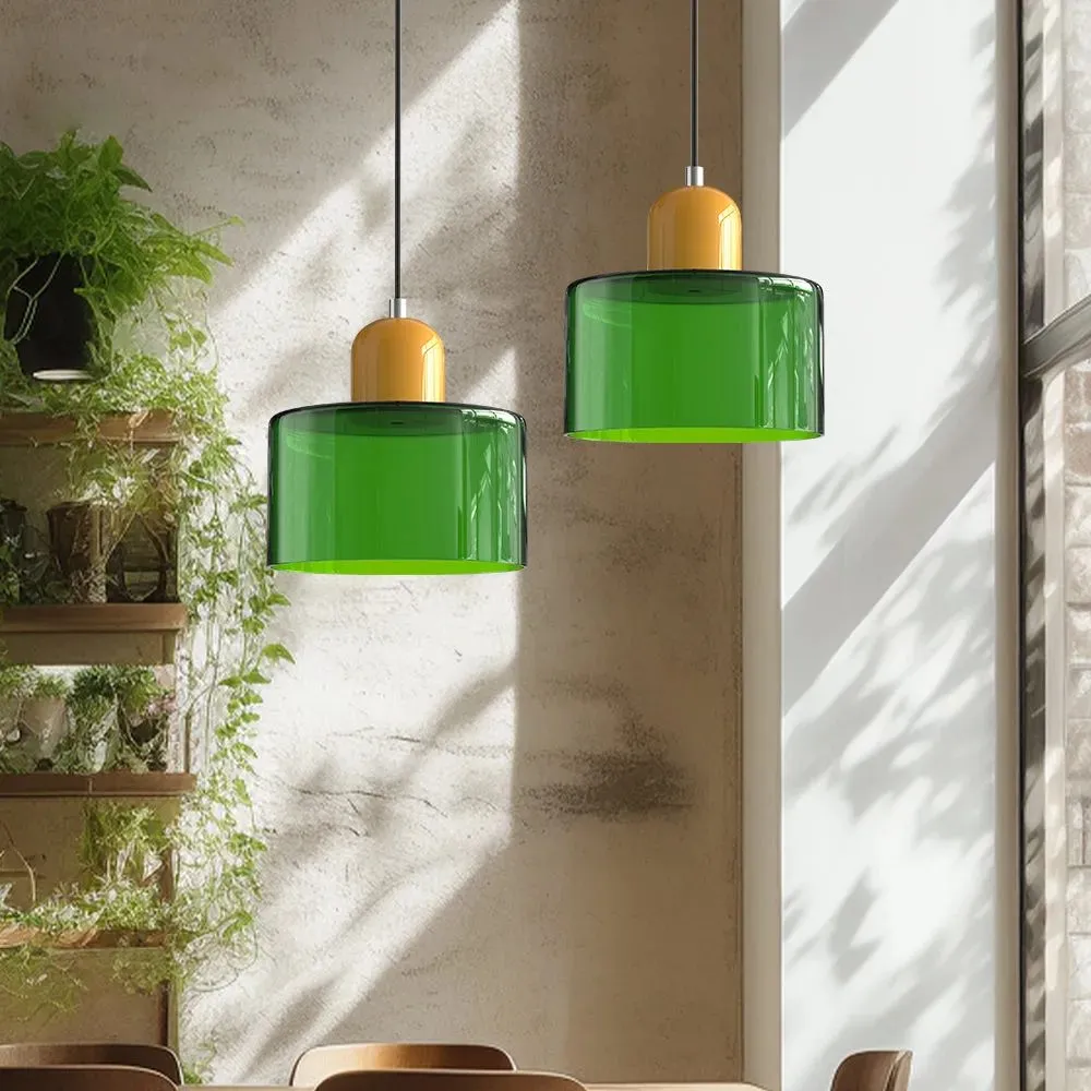 Morandi Modern White Glass Kitchen Island Pendant Light
