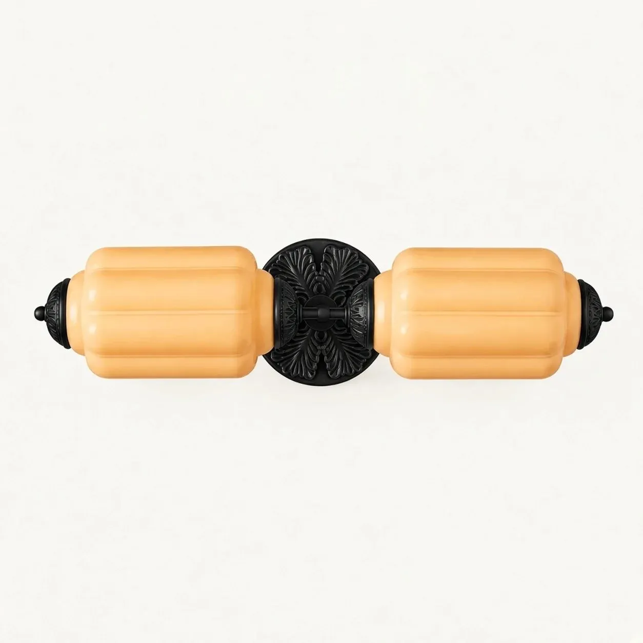 Double applique Orange/Noir