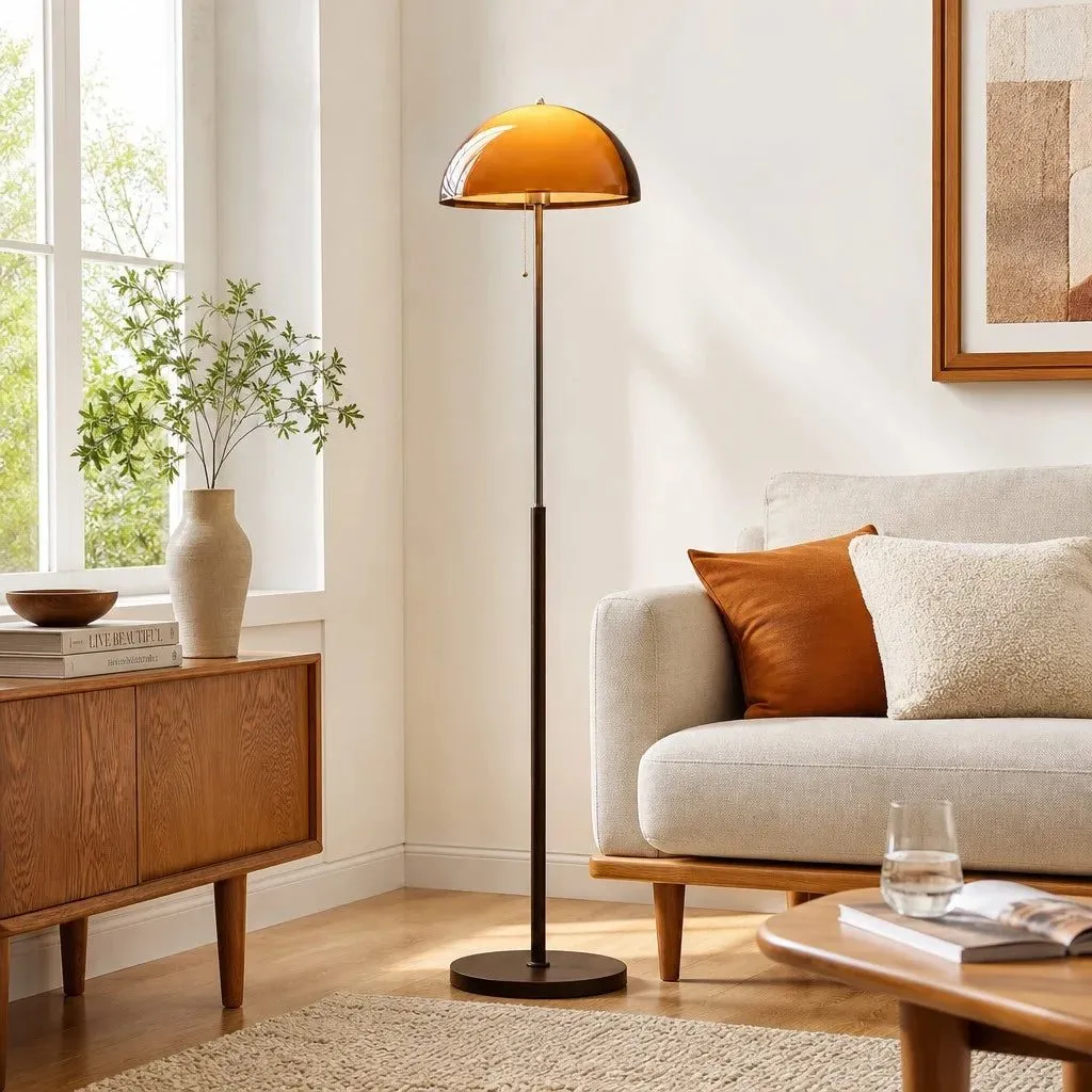 Odessa Modern Acrylic Dome Floor Light