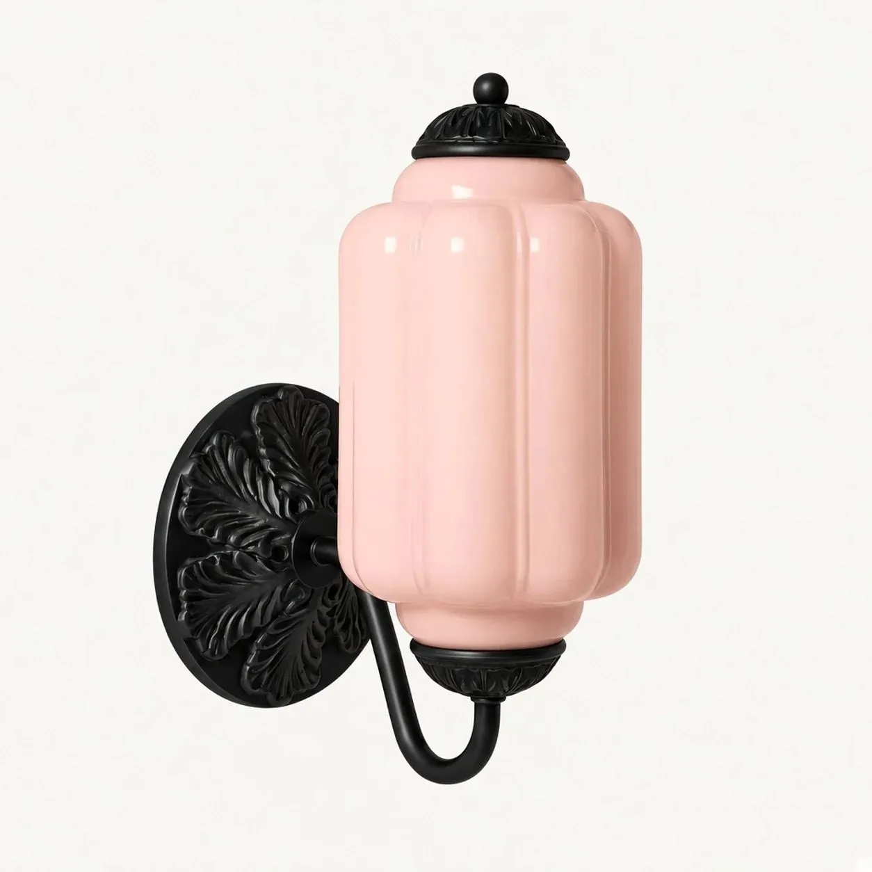 The Eloise Scallop Milk Glass Sconce Wall Light