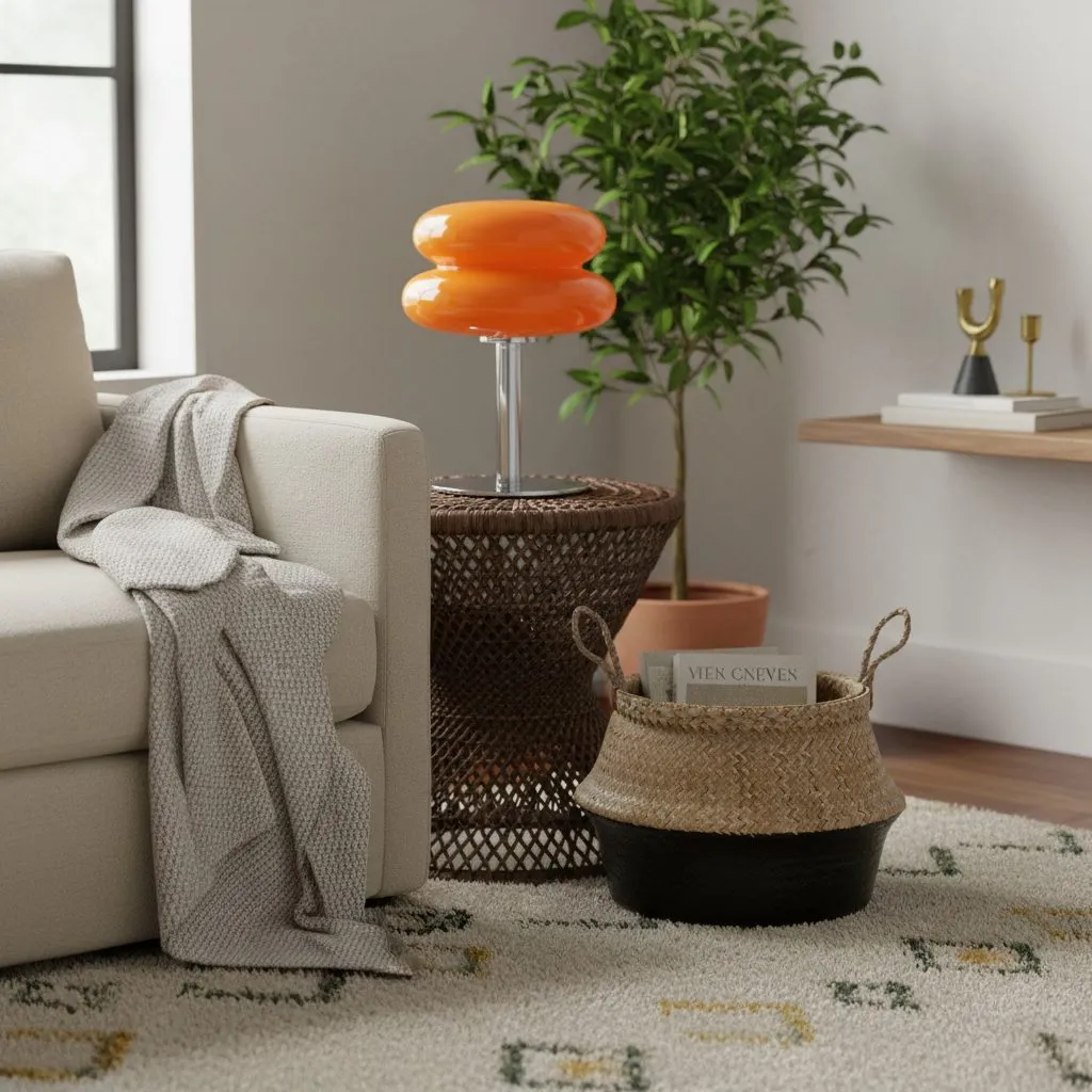 Marta Modern Bauhaus Glass Table Lamp