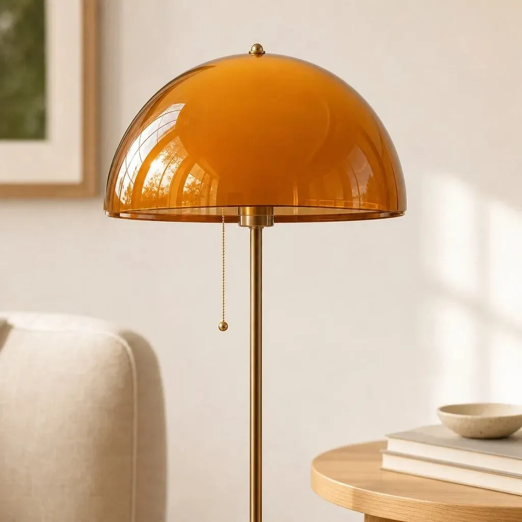 Odessa Modern Acrylic Dome Floor Light