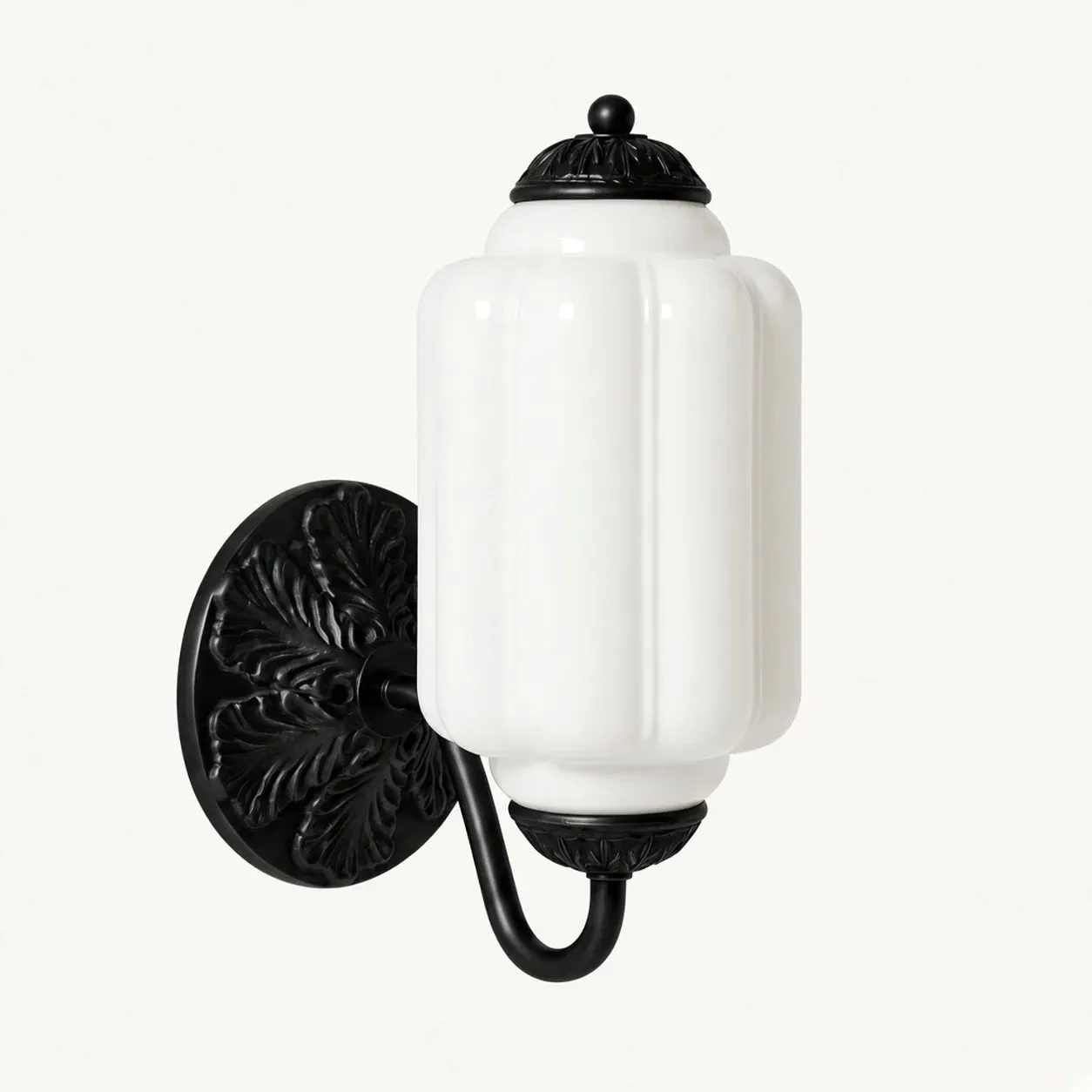 The Eloise Scallop Milk Glass Sconce Wall Light